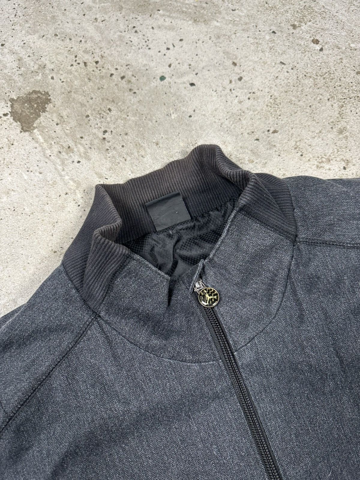 Jordan Brand × Nike × Vintage Vintage Y2K Air Jordan 23 Grey Bomber Jacket Size US XL / EU 56 / 4 - 6 Thumbnail