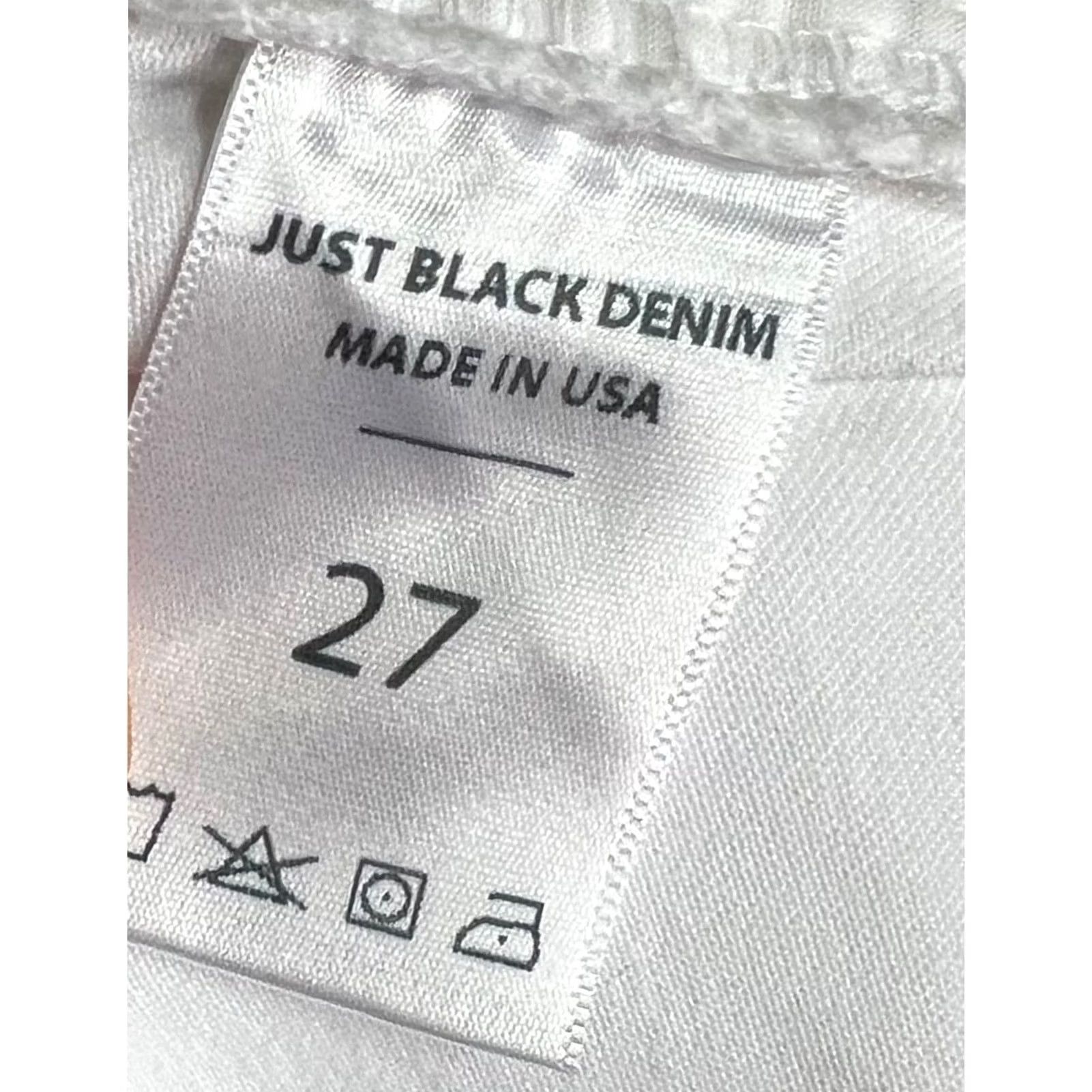 Vintage VINTAGE Just Black Jeans Womens Nadine White Skinny Raw Hem 27 Size 27" / US 4 / IT 40 - 7 Thumbnail