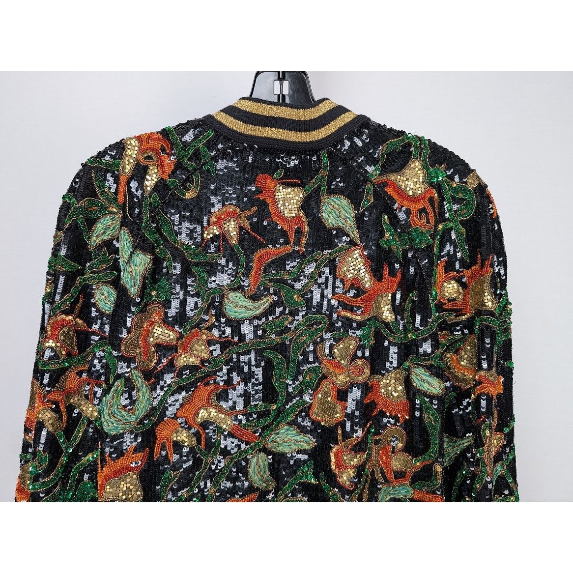 Celine o1rshd1 Teddy Souvenir Jacket Dark Flower in Multicolor Size US M / EU 48-50 / 2 - 11 Thumbnail