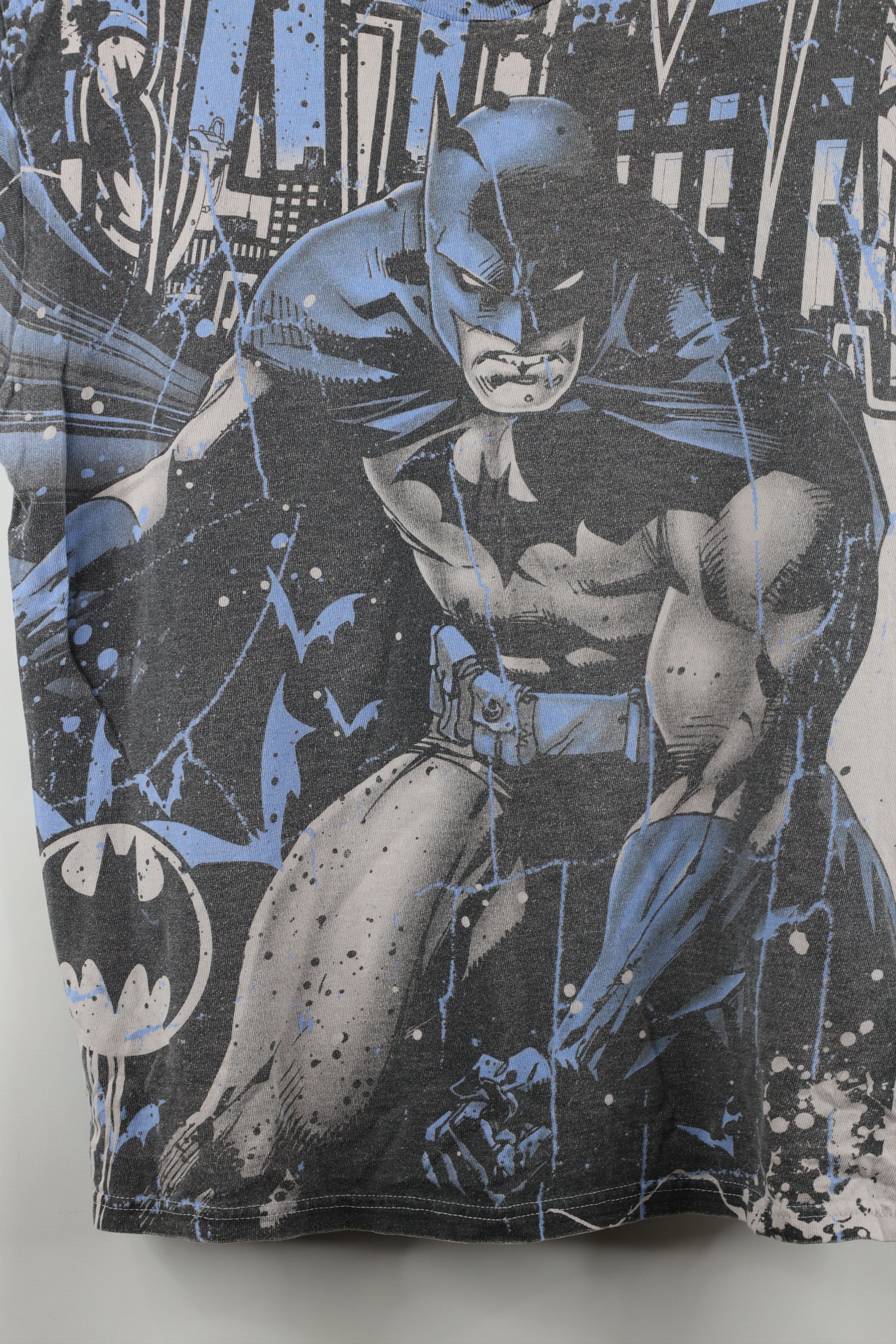 DC Comics × Vintage Vintage Y2K DC Comics Over Print Batman Short Sleeve T-Shirt Size US L / EU 52-54 / 3 - 5 Thumbnail
