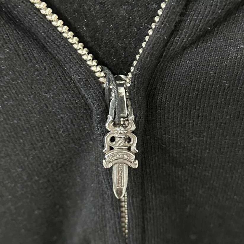 Chrome Hearts Chrome Hearts Black Big Cross Silver Zipper Vines Hoodie M Size M / US 6-8 / IT 42-44 - 7 Thumbnail