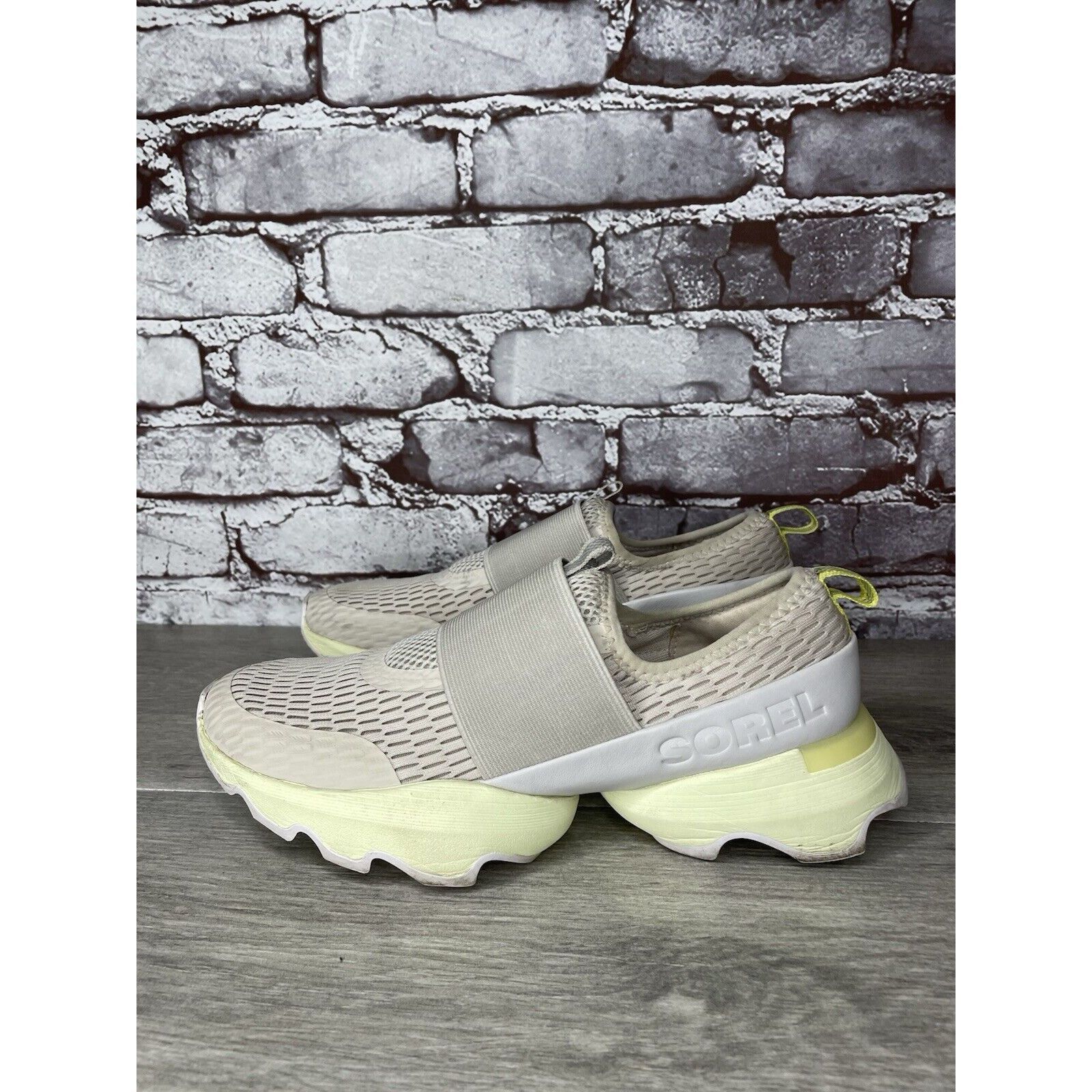 SOREL Sorel Kinetic Impact Strap Beige Mesh Synthetic Slip On Shoe Size US 7 / IT 37 - 1 Thumbnail