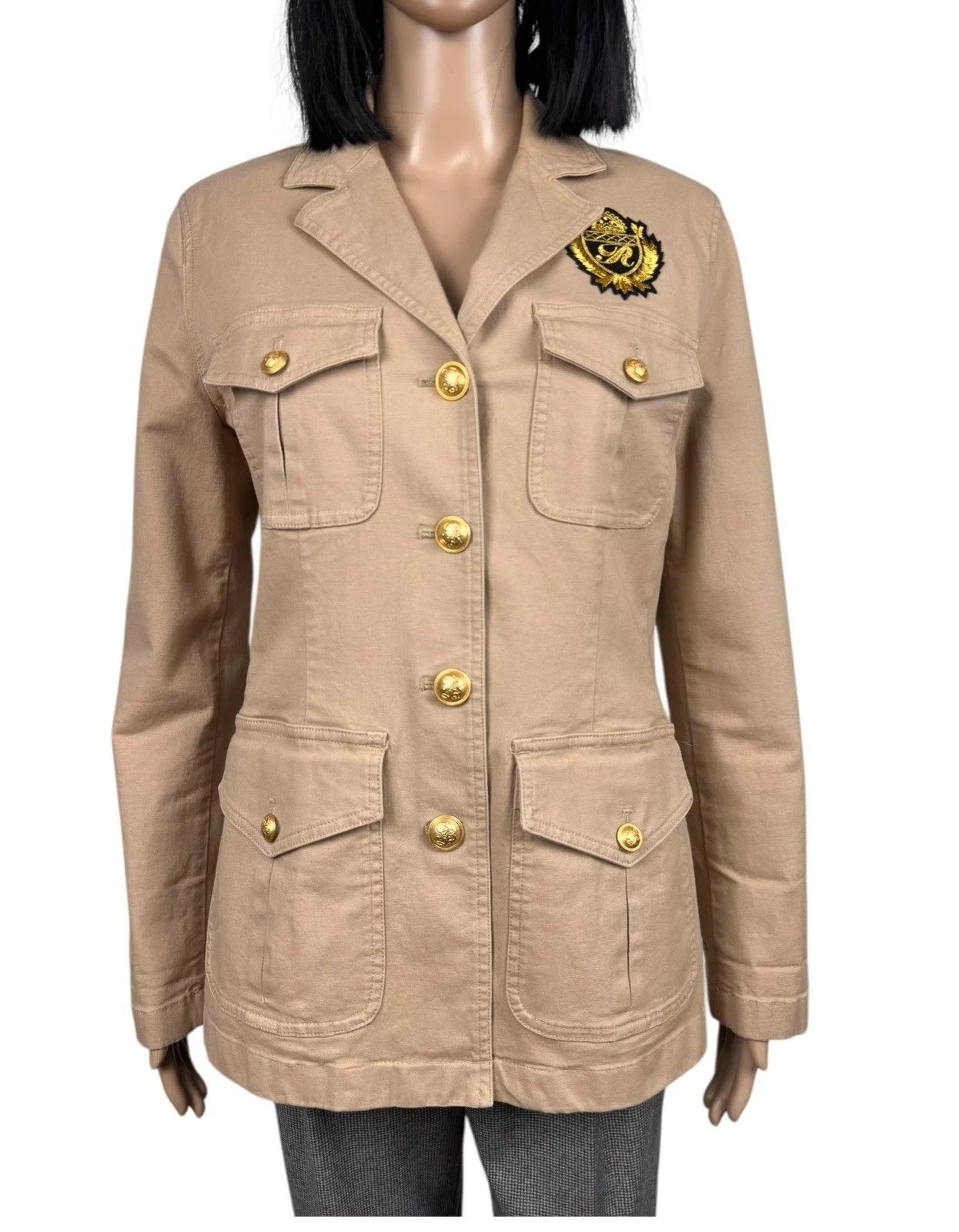 Lauren Ralph Lauren Lauren Ralph Lauren Denim Jacket Army Button Up size US6 Size M / US 6-8 / IT 42-44 - 2 Thumbnail