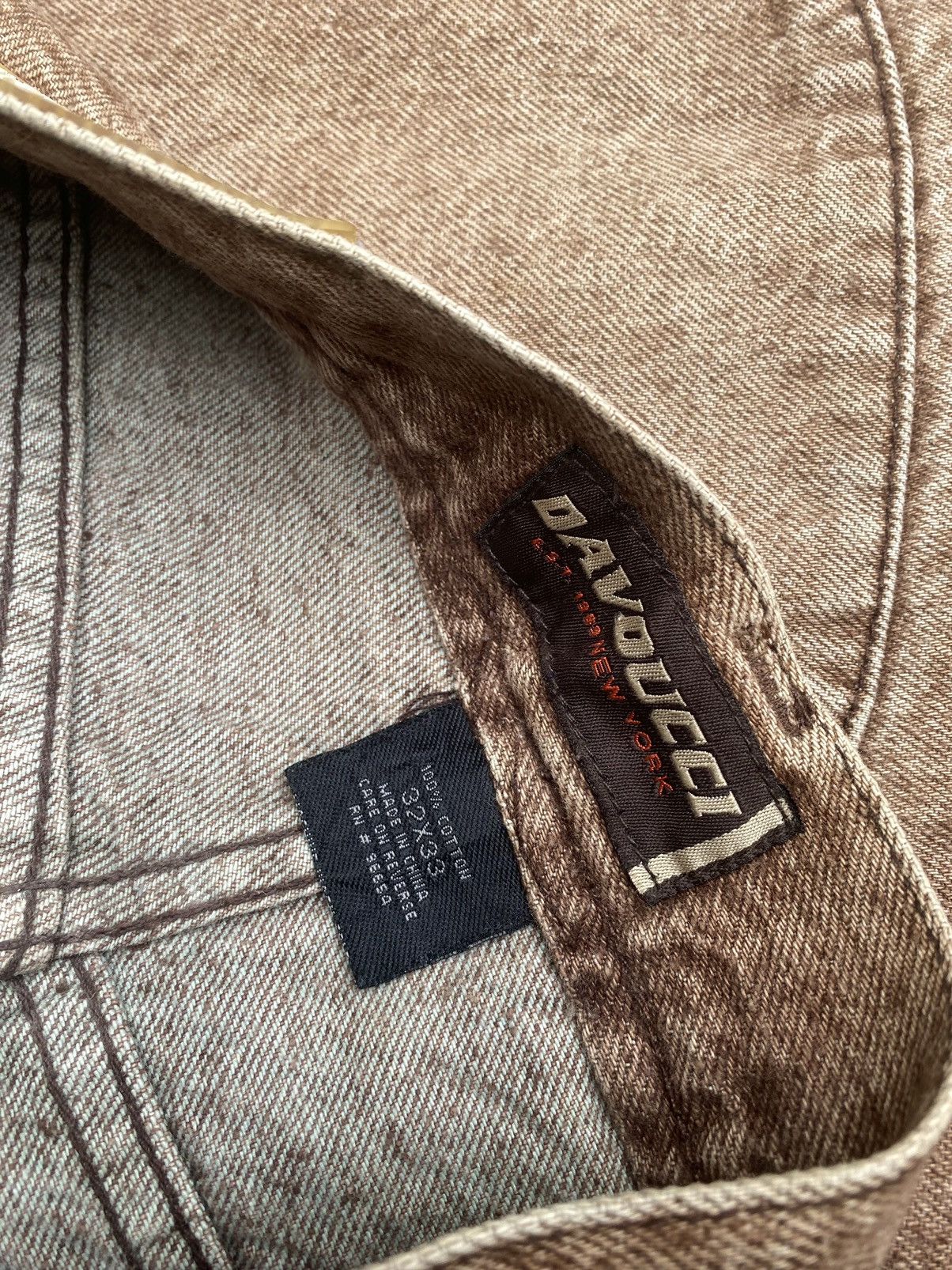 Japanese Brand × Vintage Vintage Davoucci denim shorts brown Y2K Size US 33 - 9 Thumbnail