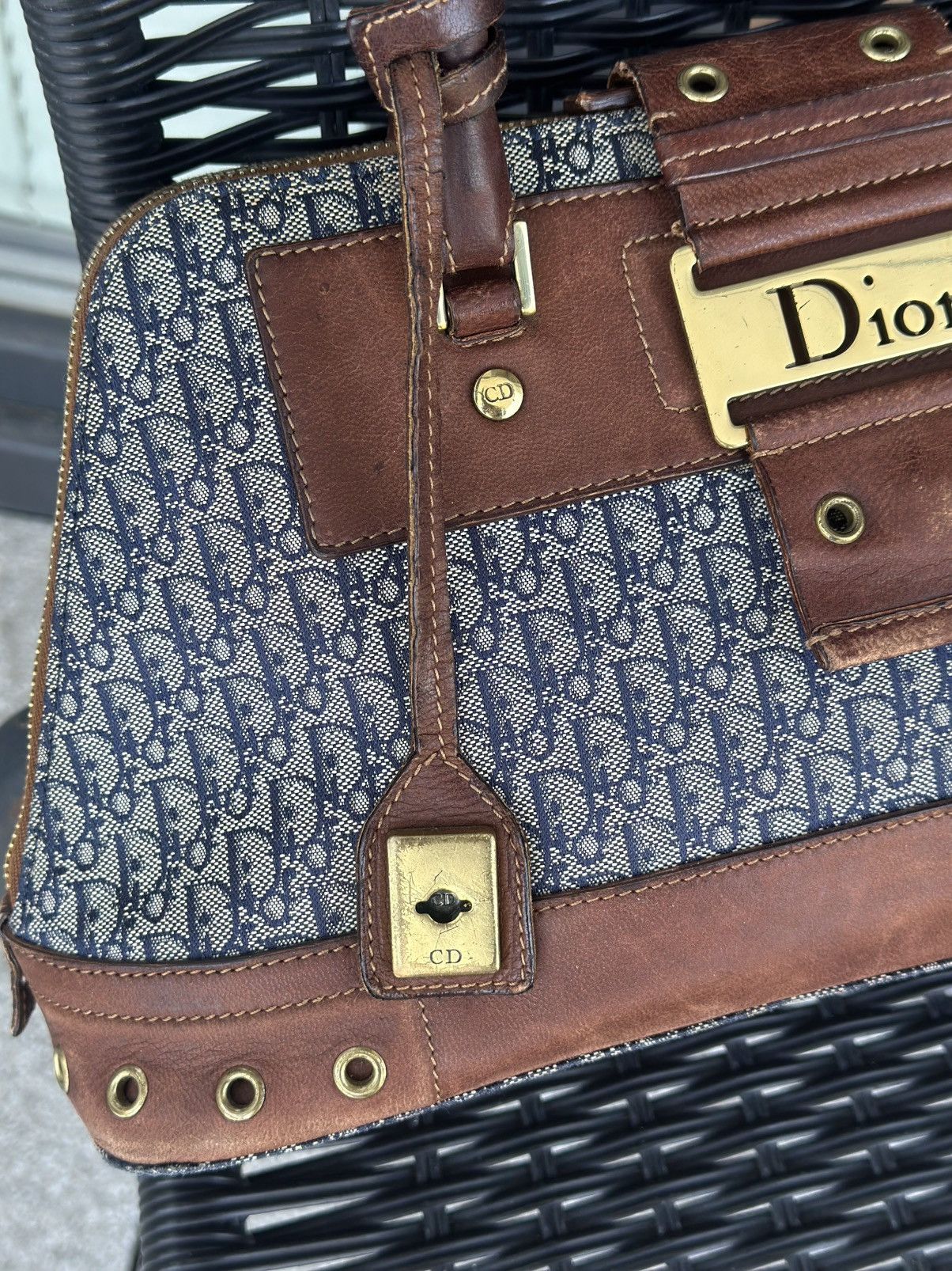 Dior Christian Dior Street Chic Dome Trotter Monogram Bag Size ONE SIZE - 4 Thumbnail