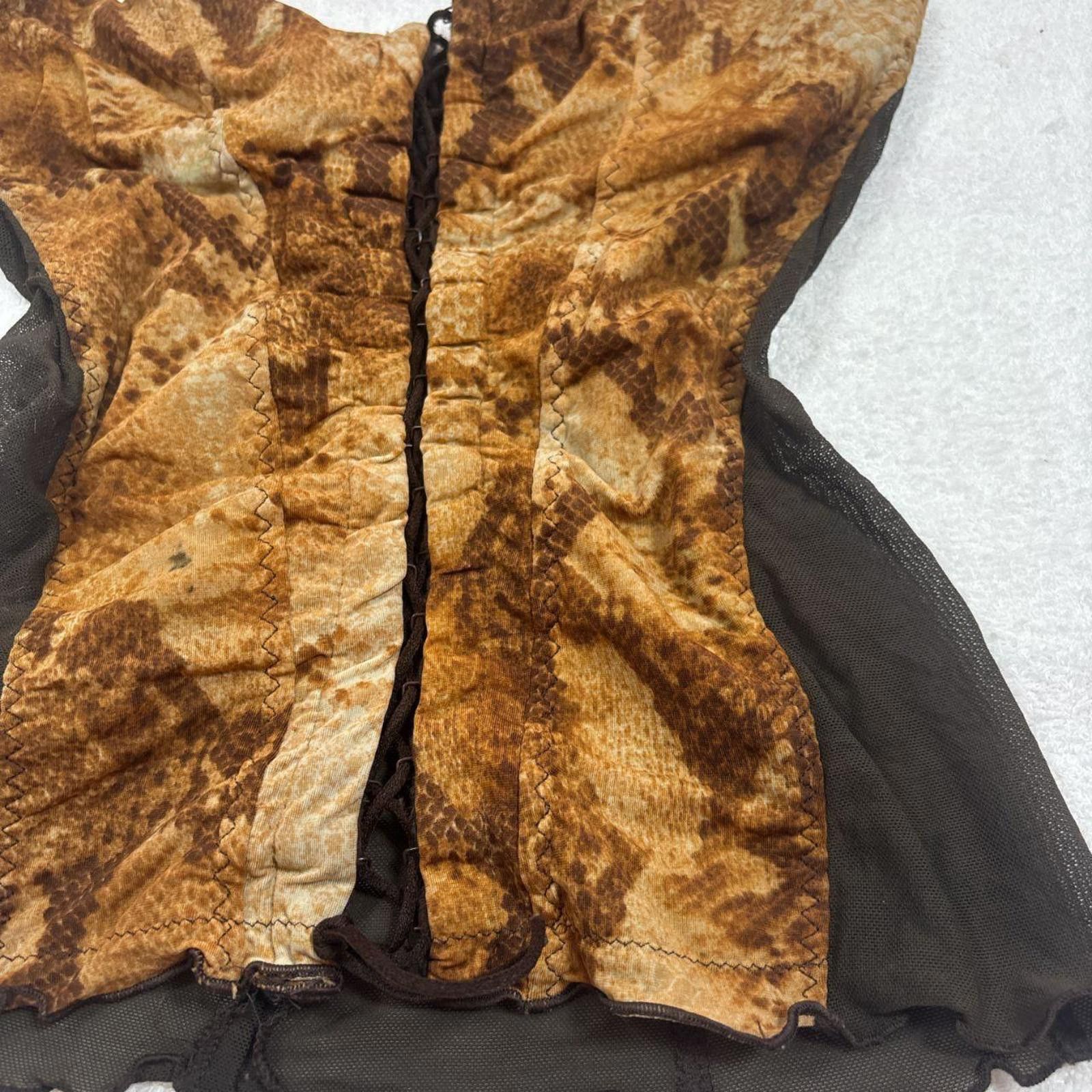 Other y2k vintage euro mesh corset top Size ONE SIZE - 3 Thumbnail