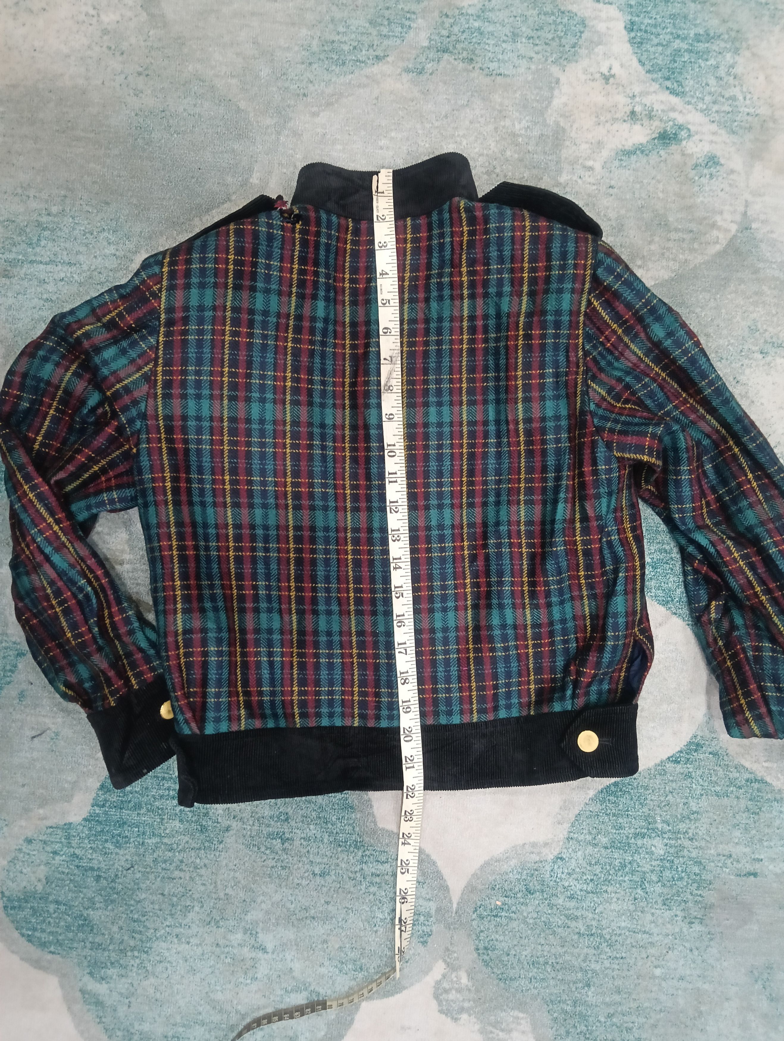 Saint Laurent Paris × Yves Saint Laurent Vintage Yves Saint Laurent Checkered Jacket Size M / US 6-8 / IT 42-44 - 14 Thumbnail