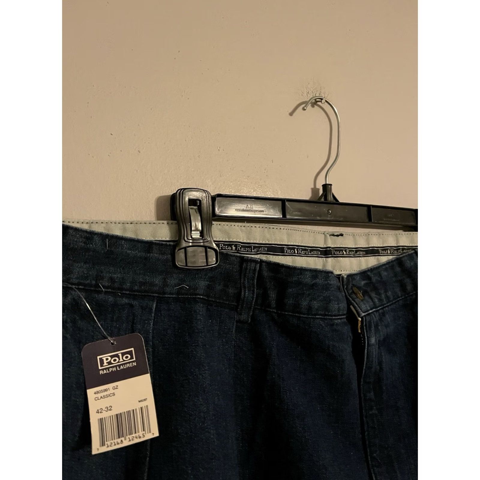 Polo Ralph Lauren VINTAGE Polo Ralph Lauren Denim Jean Pleated Andrew Pants - Men's 42x32 - New Size US XL / EU 56 / 4 - 2 Thumbnail