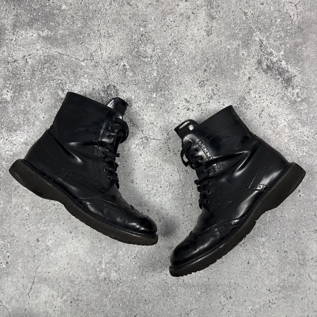 Prada Prada Lace - Up Brogue Leather Ankle Combat Boots Size US 7 / IT 37 - 4 Thumbnail