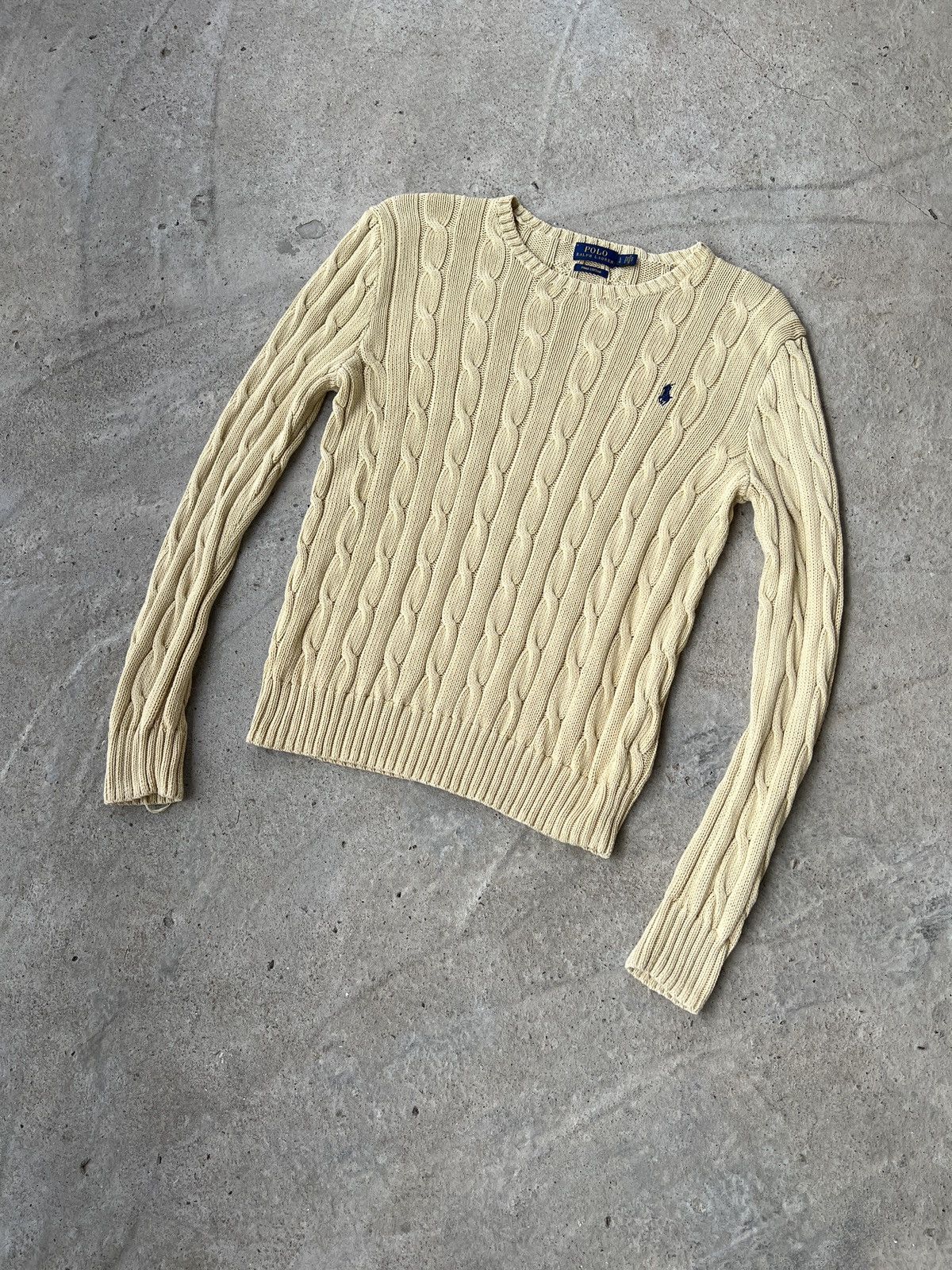 Polo Ralph Lauren Polo Ralph Lauren Cable Knit Sweater Size L / US 10 / IT 46 - 1 Thumbnail