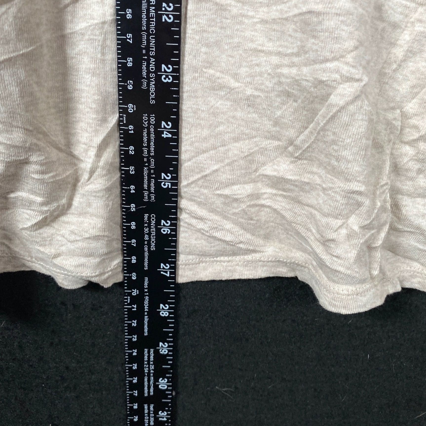 J. Jill VINTAGE J. Jill Womens Shirt Tunic XS Oatmeal 100% Pima Cotton Long Sleeve Crew Neck Casual Workwear Size XS / US 0-2 / IT 36-38 - 7 Thumbnail