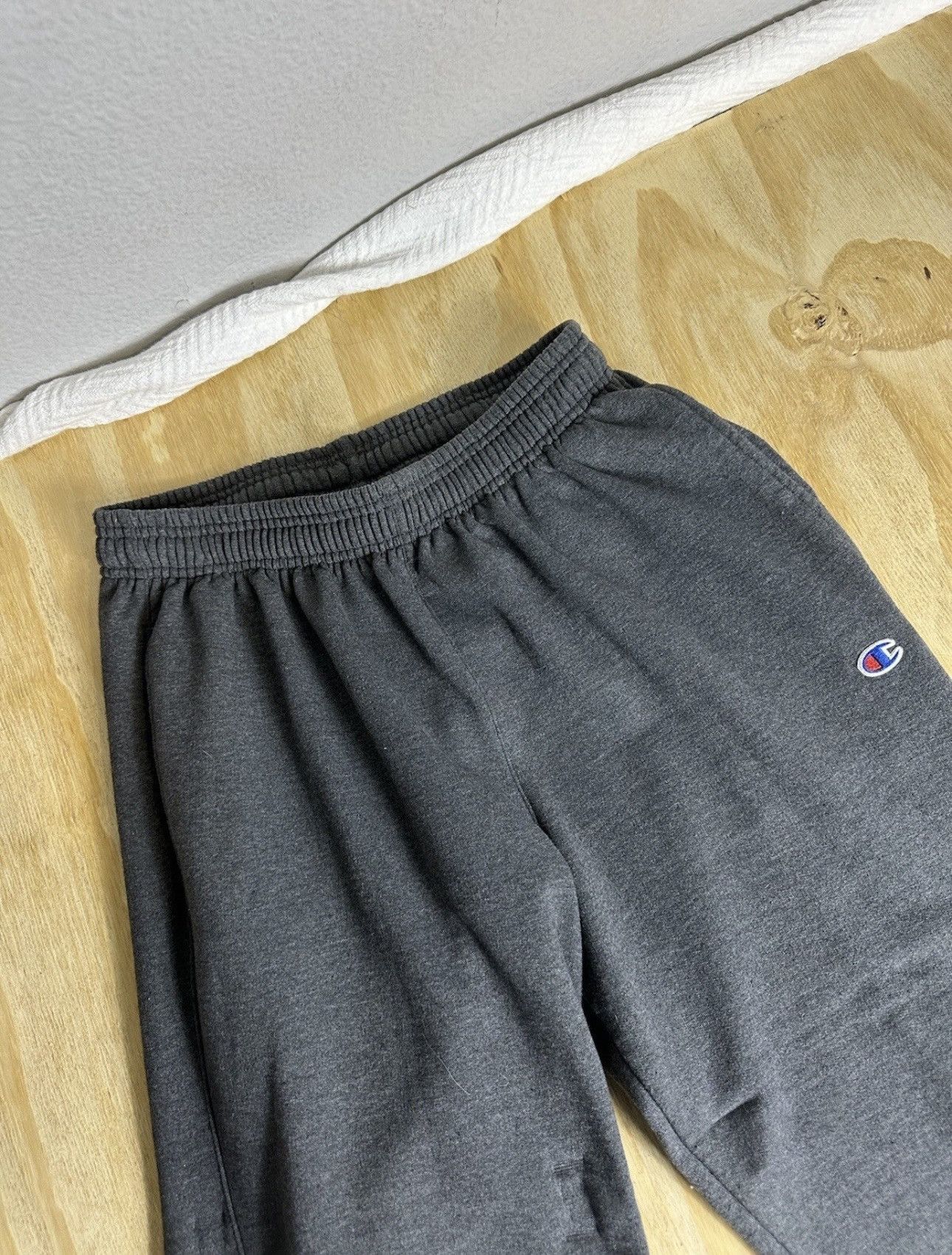 Champion × Vintage Champion Jogger Sweatpants Men’s Size M Gray Fleece Cuffed Size US 32 / EU 48 - 3 Thumbnail