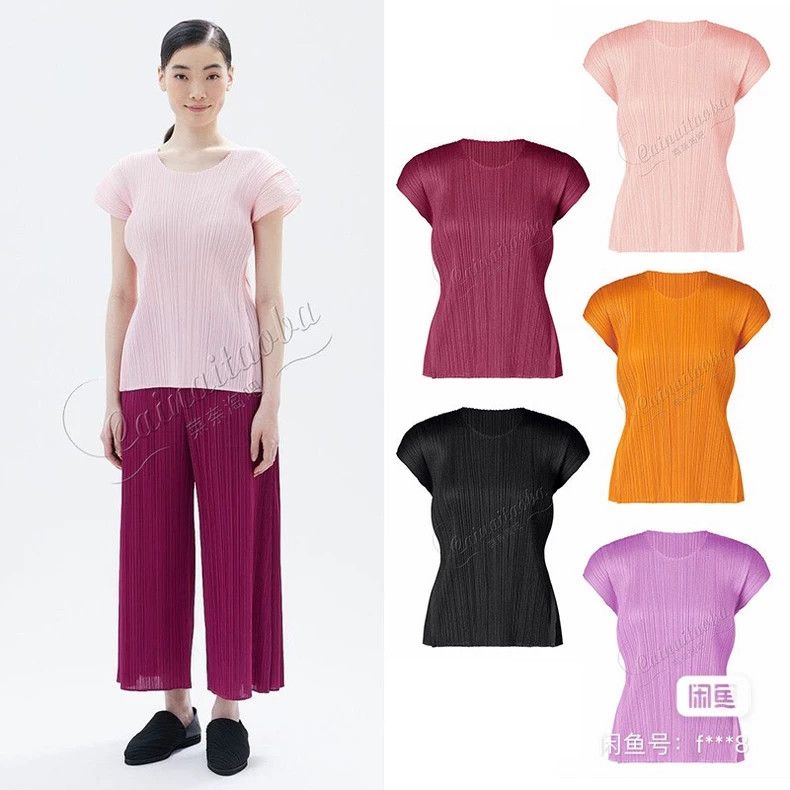 Issey Miyake Issey Miyake size:4 Kelp cherry blossom pink pleated short Size M / US 6-8 / IT 42-44 - 4 Thumbnail