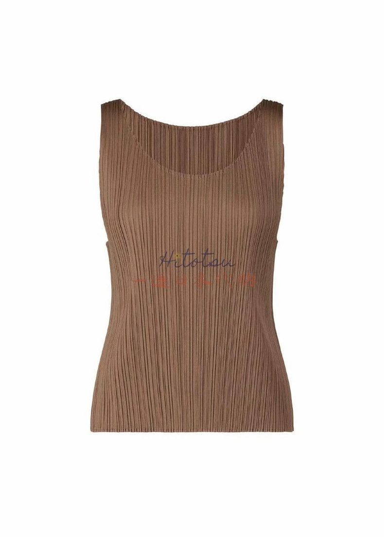 Issey Miyake issey miyake size:3 Pleated round-neck sleeveless vest 250 Size XXS / US 00 / IT 34 - 1 Thumbnail