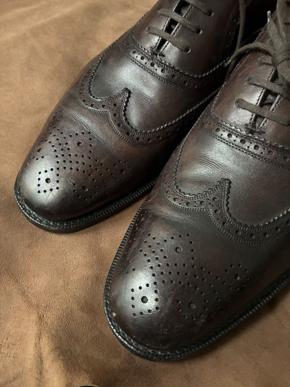 Church's Church’s dark brown full brogue oxford formal shoes Size US 10 / EU 43 - 1 Thumbnail