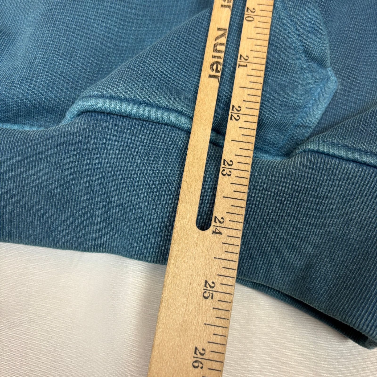Velour Velour Garments Blue Hoodie XS Organic Cotton Minimalist Size US XS / EU 42 / 0 - 5 Thumbnail