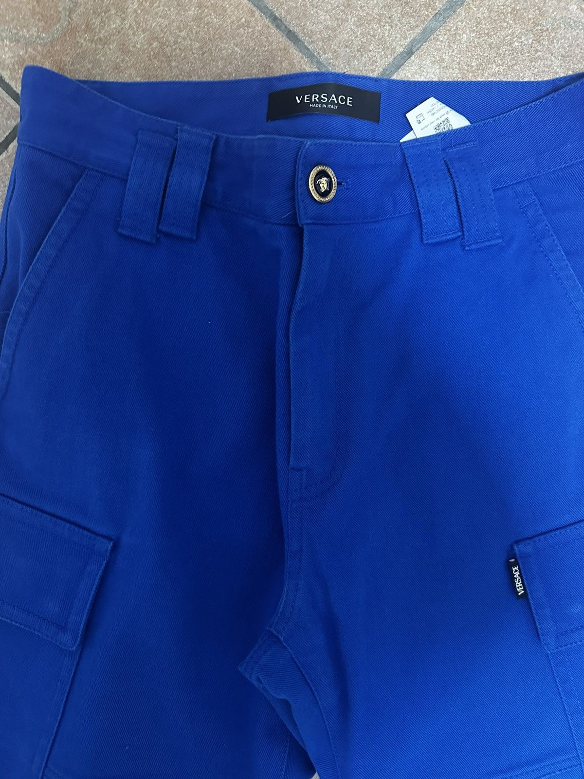 Versace Versace Blue Cargo Trousers Size US 32 / EU 48 - 3 Thumbnail