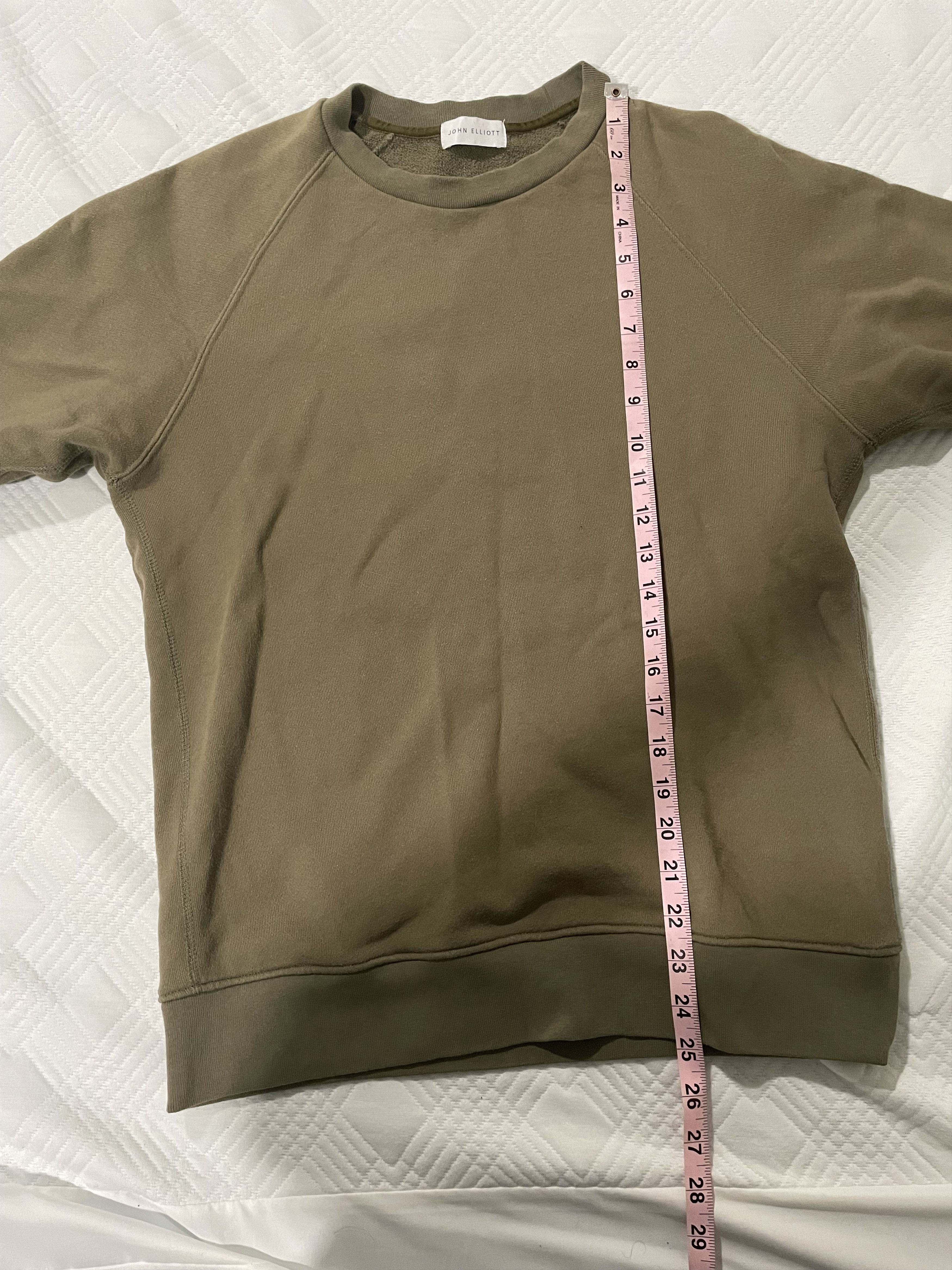 John Elliott Olive Crewneck Size US M / EU 48-50 / 2 - 6 Thumbnail