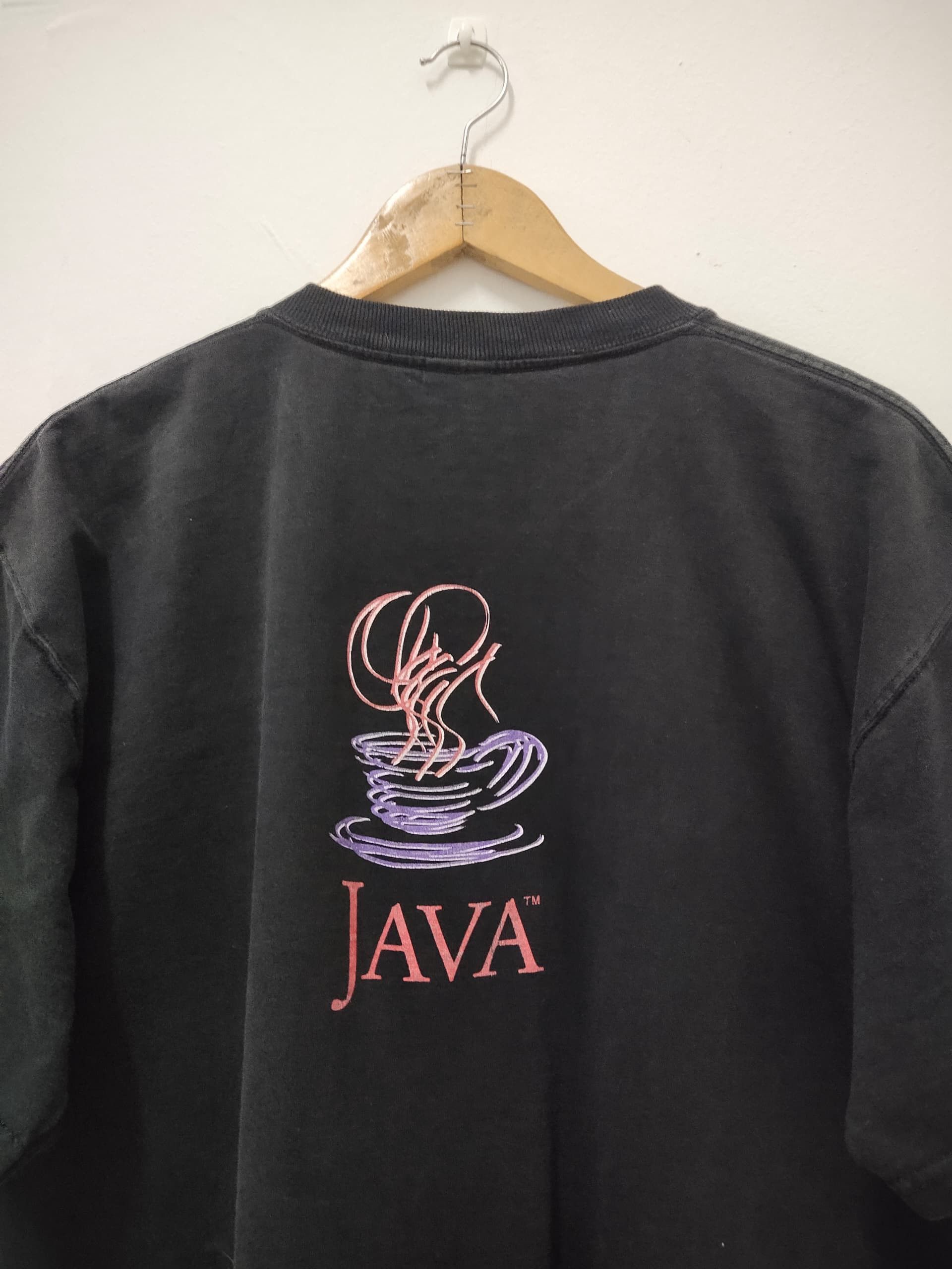 Fruit Of The Loom Vintage 90s Java Game microsoft promo t shirt rare Size US XL / EU 56 / 4 - 6 Thumbnail