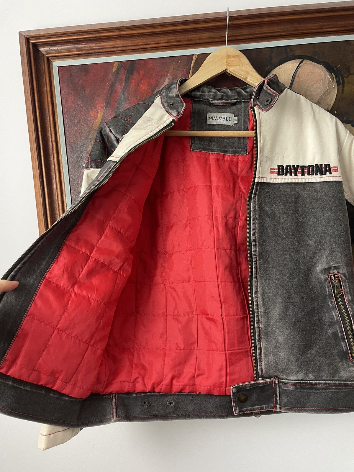 Vintage Women Racing Jacket Vintage Motorsport Y2k Daytona Hype Rare Size S / US 4 / IT 40 - 4 Thumbnail