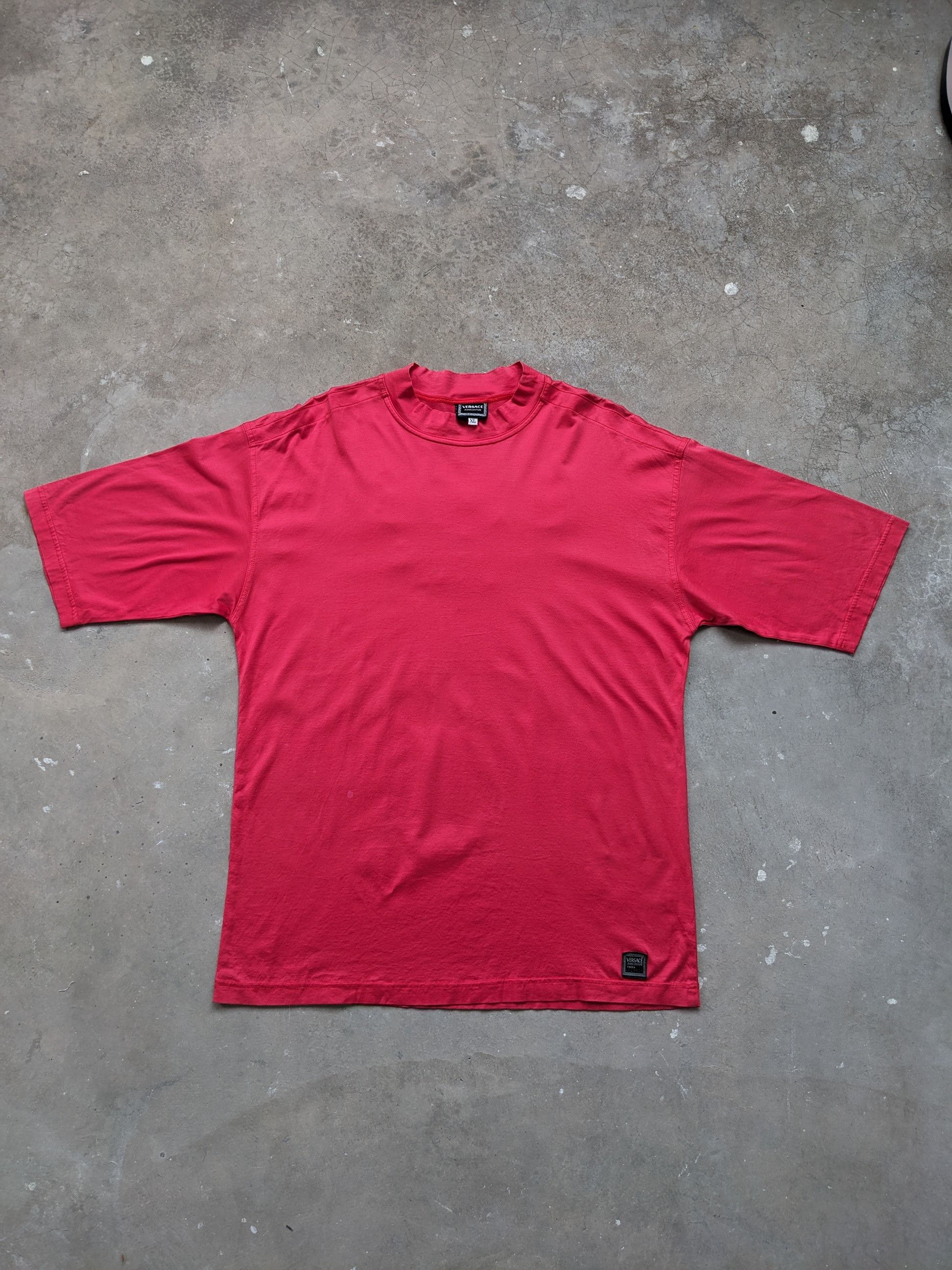 Versace × Versace Jeans Couture × Vintage Vintage Versace Back Logo Embroidered T Shirt Size US L / EU 52-54 / 3 - 3 Thumbnail