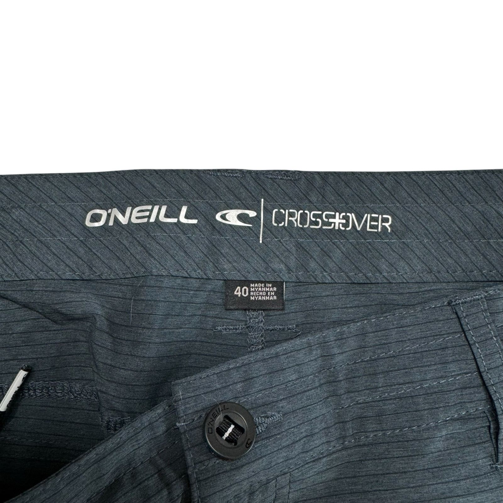 O'Neill O’NEILL Crossover Hybrid Blue Gray Stripe Short 40 Men Size US 40 / EU 56 - 3 Thumbnail
