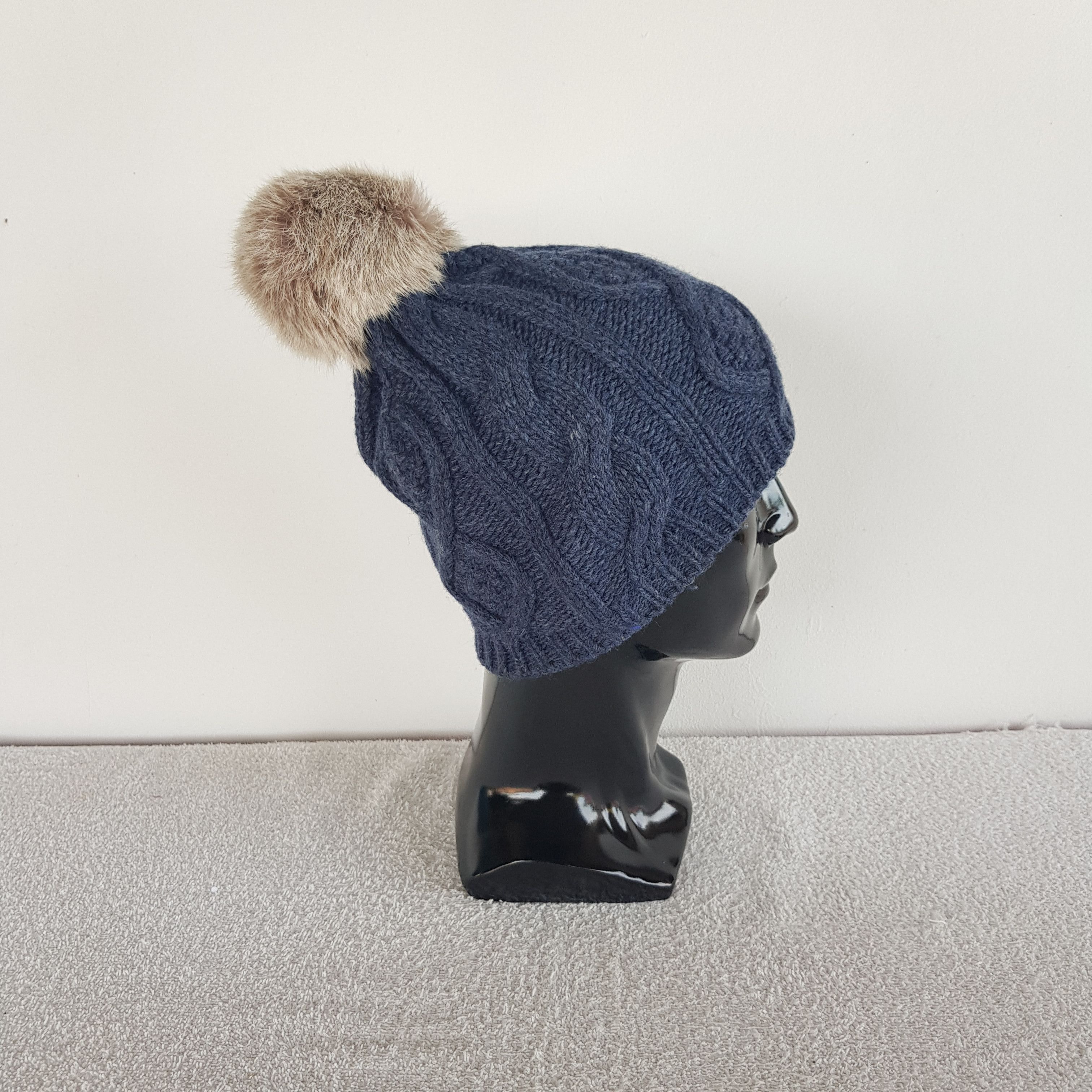 Aigle Vintage Japanese Beanie Fair Isle Ribbed Knit Snow Caps Hats Size ONE SIZE - 3 Thumbnail