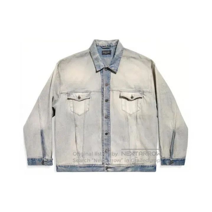 Balenciaga Balenciaga Vintage Logo Denim Jacket. Size US M / EU 48-50 / 2 - 1 Thumbnail