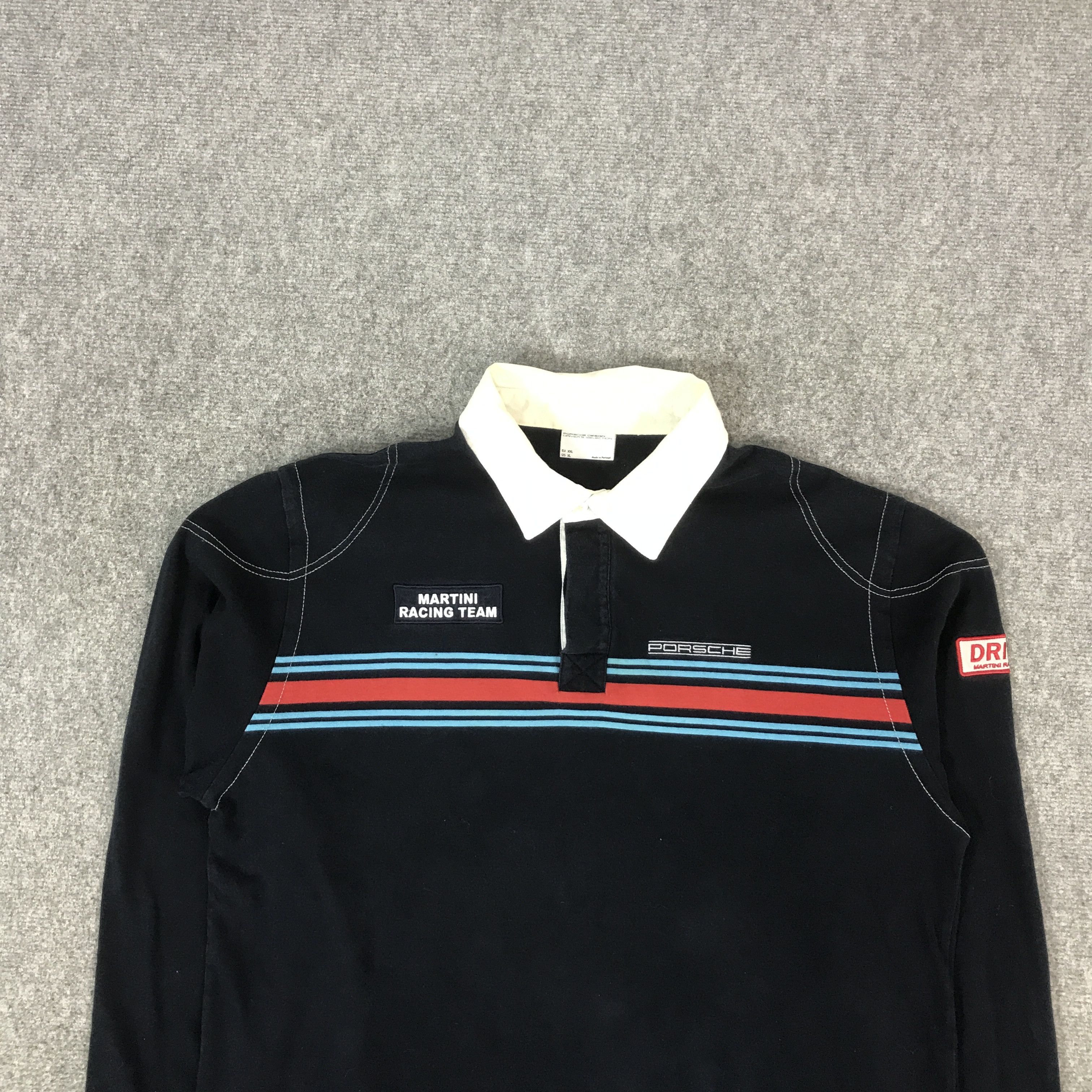 Sports Specialties VTG PORSCHE MARTINI RACING TEAM POLO LONG SLEEVE TSHIRTS Size US XL / EU 56 / 4 - 3 Thumbnail