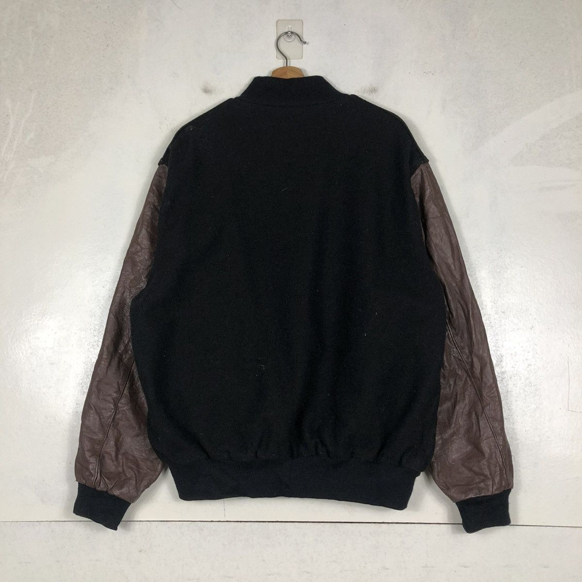 Vintage 📌VINTAGE VARSITY LEATHER JACKET SPORTING GOOD ISSEY MIYAKE Size US XL / EU 56 / 4 - 10 Thumbnail