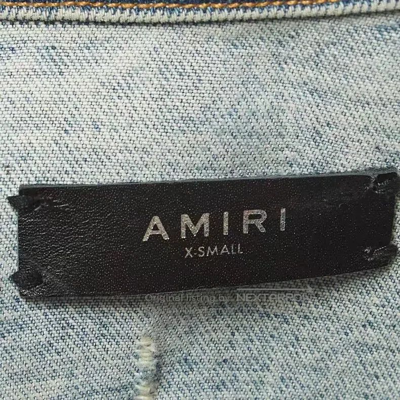 Amiri Amiri Back Kill Denim Jacket Size US XS / EU 42 / 0 - 4 Thumbnail