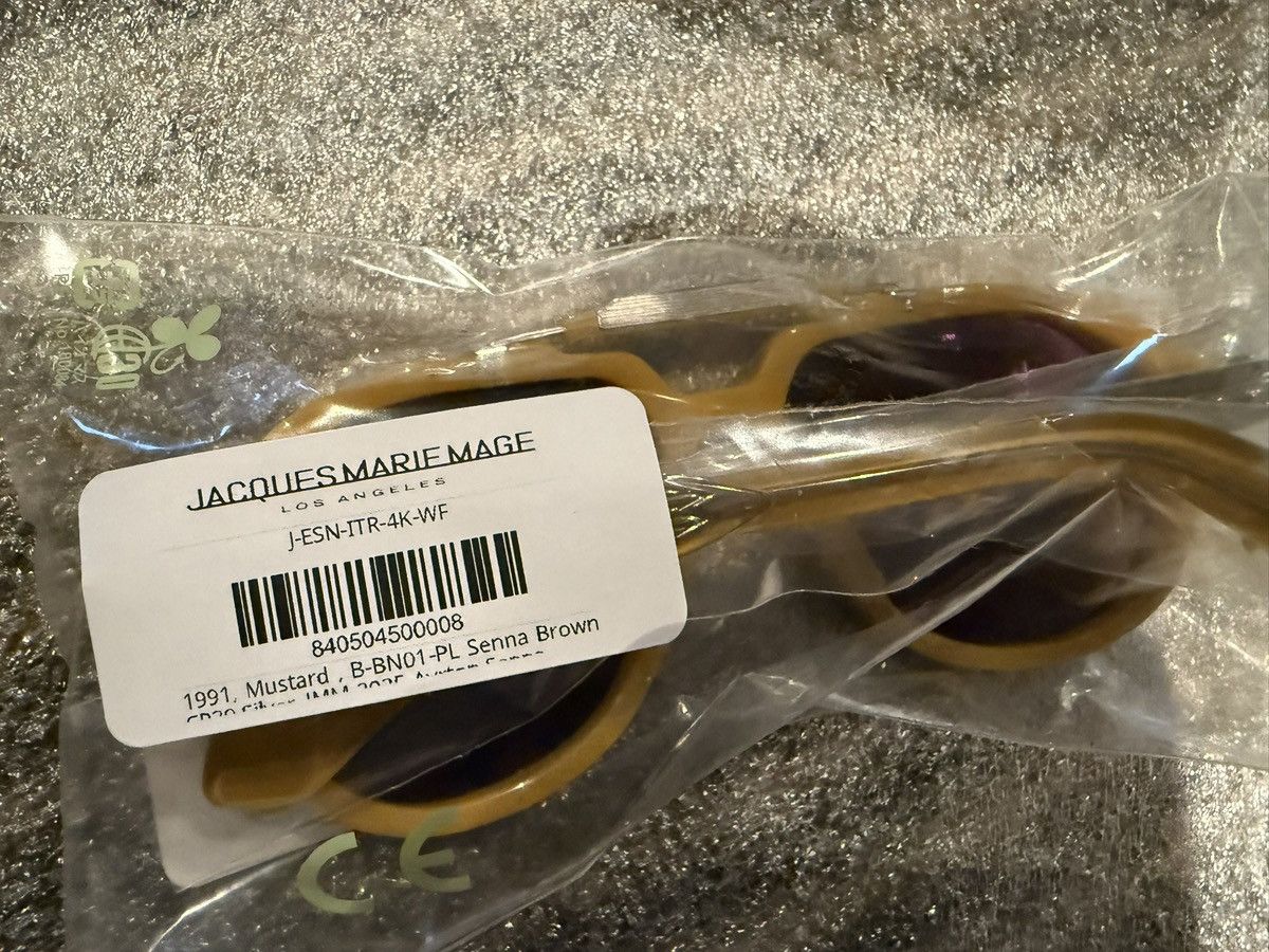 Jacques Marie Mage Jacques Marie Mage 1991 Senna in Mustard sunglasses rare Size ONE SIZE - 4 Thumbnail