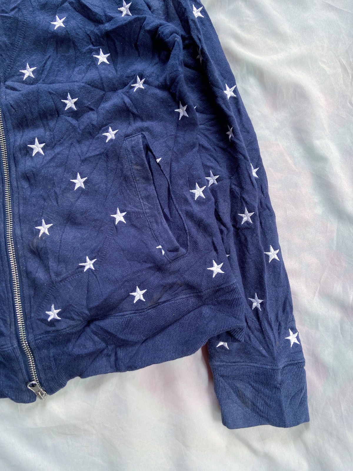 semanticdesign JAPANESE UKNOWN BRAND EMBROIDERY STARS ZIP HOODIE Size US S / EU 44-46 / 1 - 6 Thumbnail