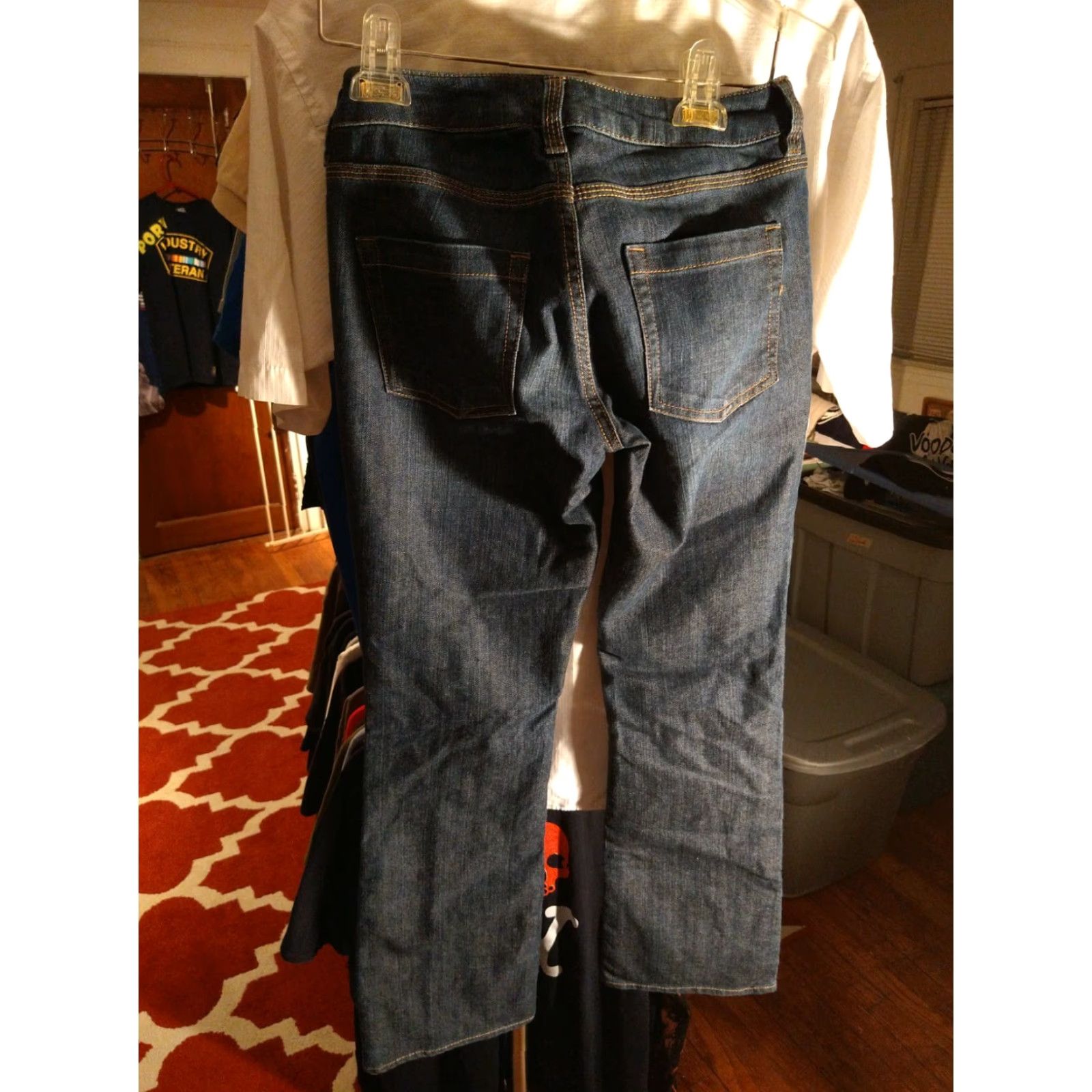 Denime VINTAGE NYC Ladies Jeans Low Rise Bootcut Size 2 Petite Denim Blue Women Jeans Bootcut Petite 2 NY&CO Size 26" / US 2 / IT 38 - 3 Thumbnail