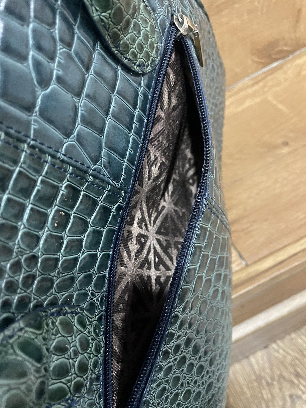 Hardy Amies Authentic HARDY AMIES Birkin crocodile leather bag Size ONE SIZE - 15 Thumbnail