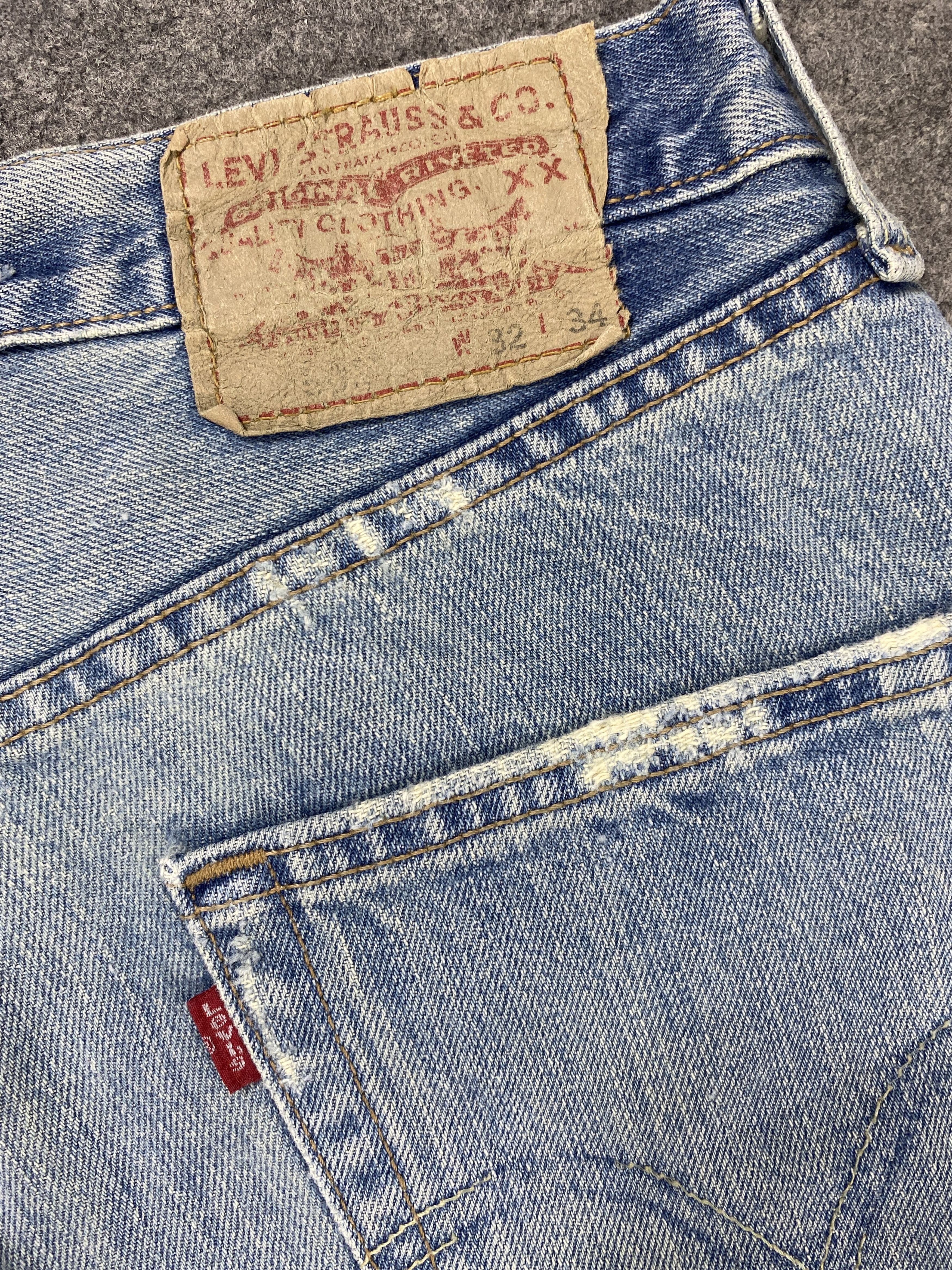 Levi's Distressed Blue Vintage Levi's 501 Jeans 32x34 Denim -JN2213 Size US 32 / EU 48 - 9 Thumbnail
