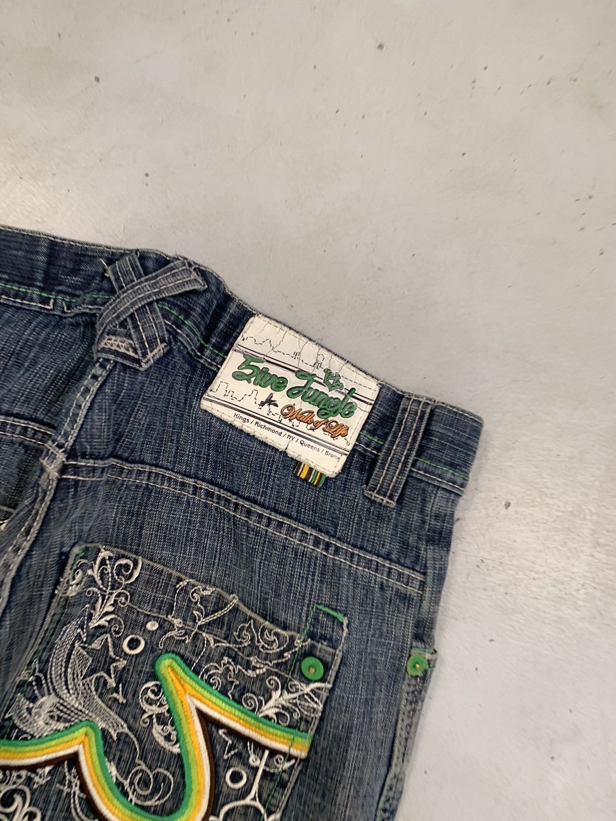Southpole Vintage 5ive jungle & co. Y2K baggy fit denim Size US 34 / EU 50 - 6 Thumbnail