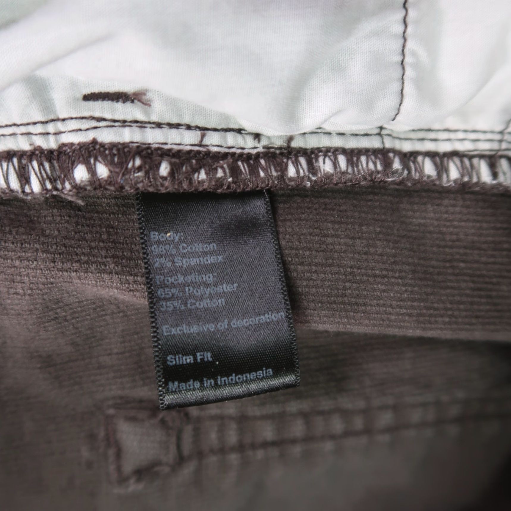Flint And Tinder Flint And Tinder Slim Straight Leg Chino Pants Mens 38x34 Corduroy Brown 5-Pocket Design Regular Fit Stretch Inseam 34 Linen? Size US 38 / EU 54 - 5 Thumbnail