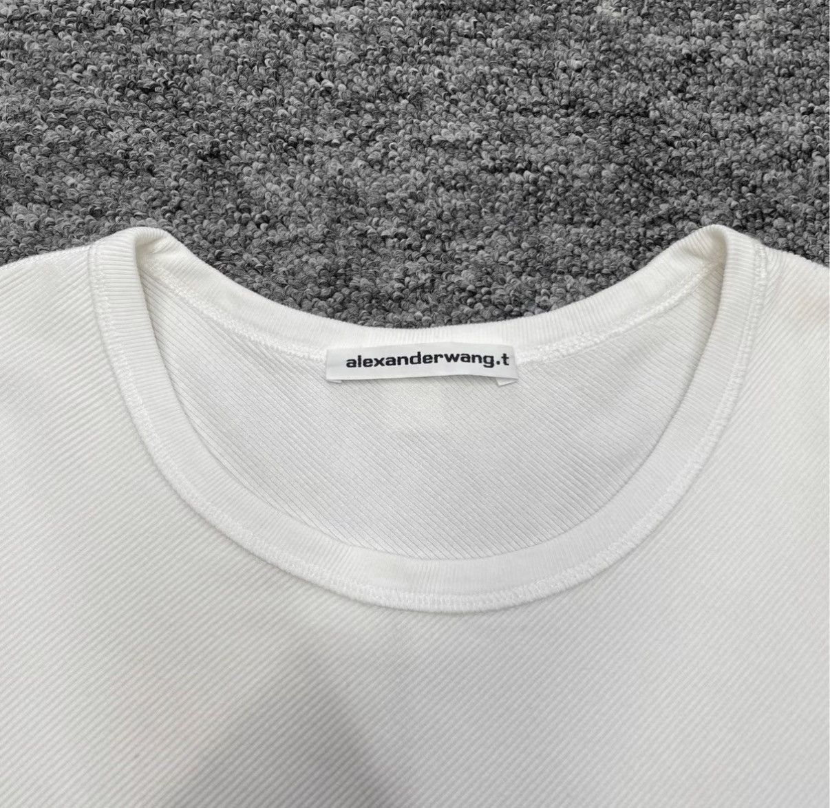 Alexander Wang Alexander Wang Cropped Crew Neck T-shirt White K12 Size S / US 4 / IT 40 - 3 Thumbnail