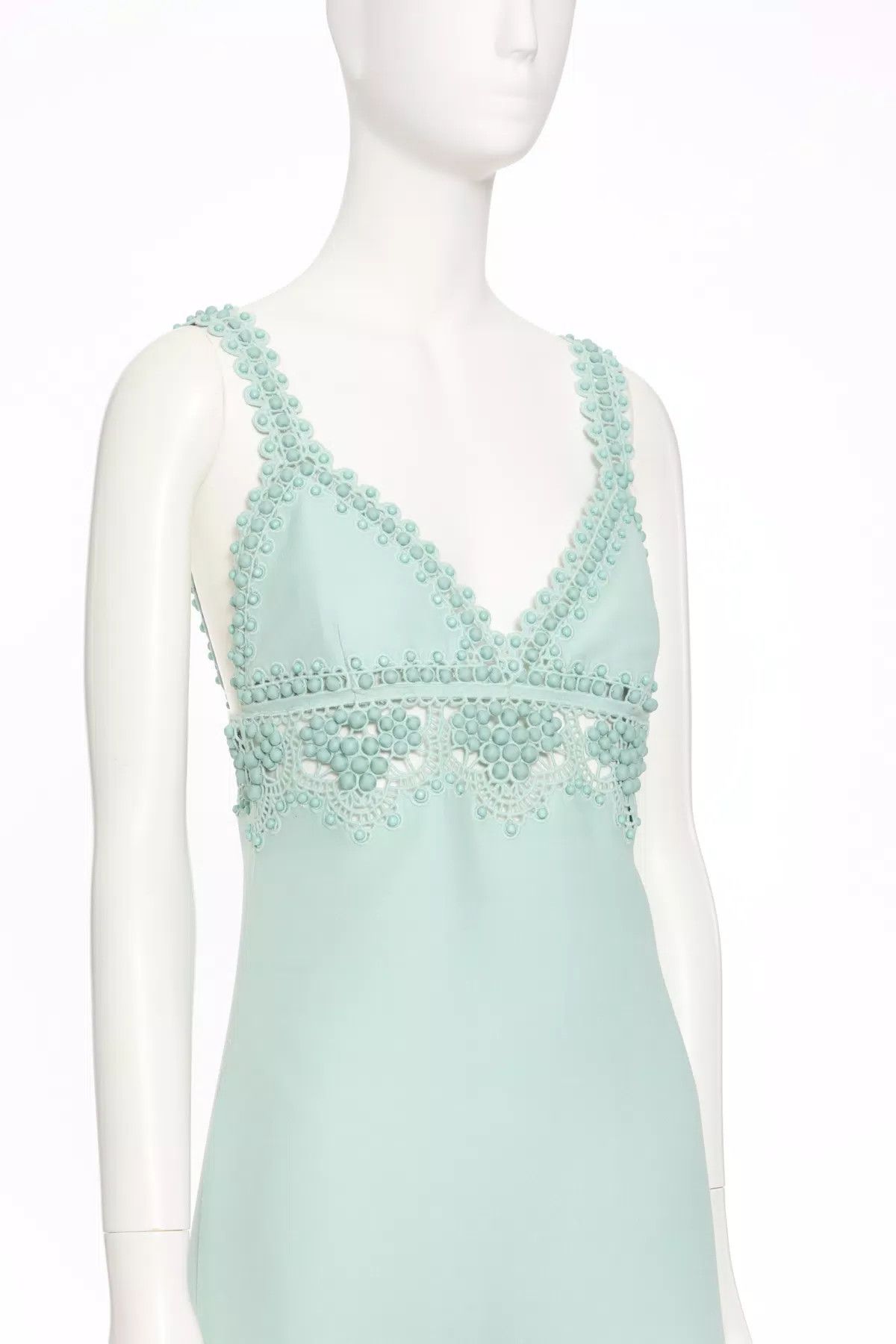 Valentino o1s1wg110426 Midi Dress in Blue Size L / US 10 / IT 46 - 4 Thumbnail