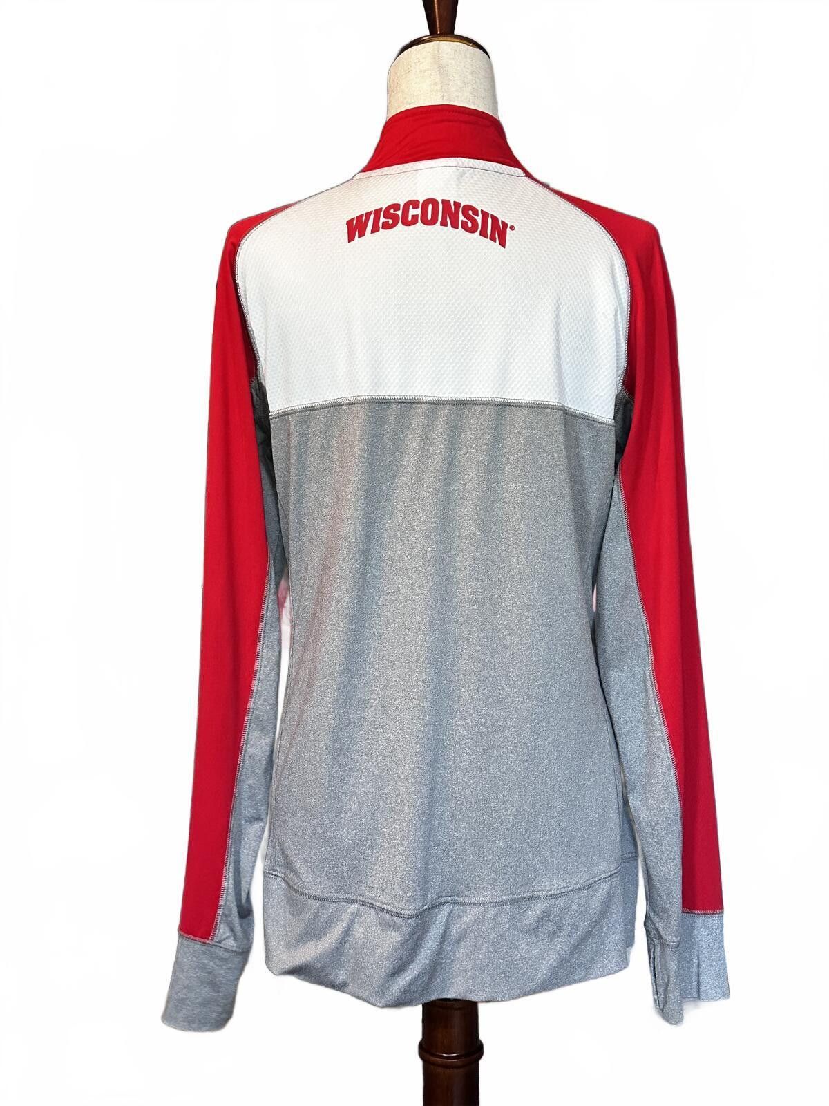 Pro Edge Wisconsin University Athletic Zip-Up Jacket Size 12/14 L Size L / US 10 / IT 46 - 2 Thumbnail