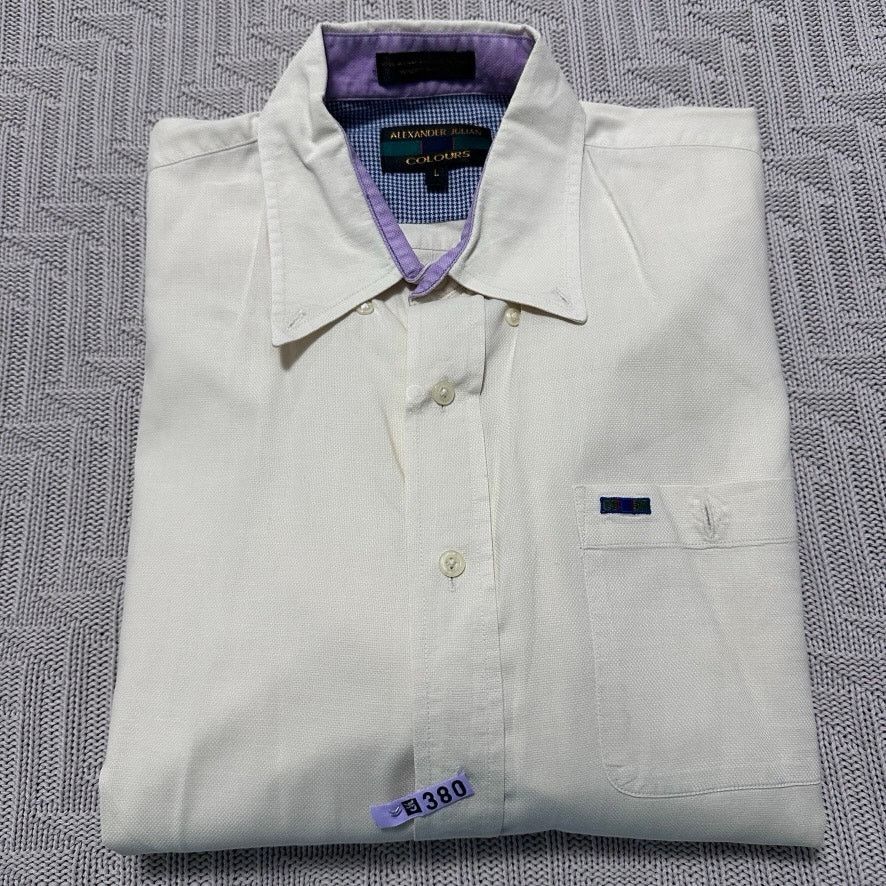 Alexander Julian Alexander Julian cream short sleeve button down Size US L / EU 52-54 / 3 - 1 Thumbnail