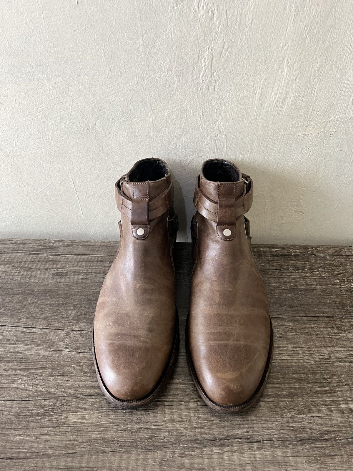 Dior DIOR HOMME BY KVA 2010 BUCKLE CREPE SOLE BOOTS HEDI SLIMANE Size US 9.5 / EU 42-43 - 6 Thumbnail