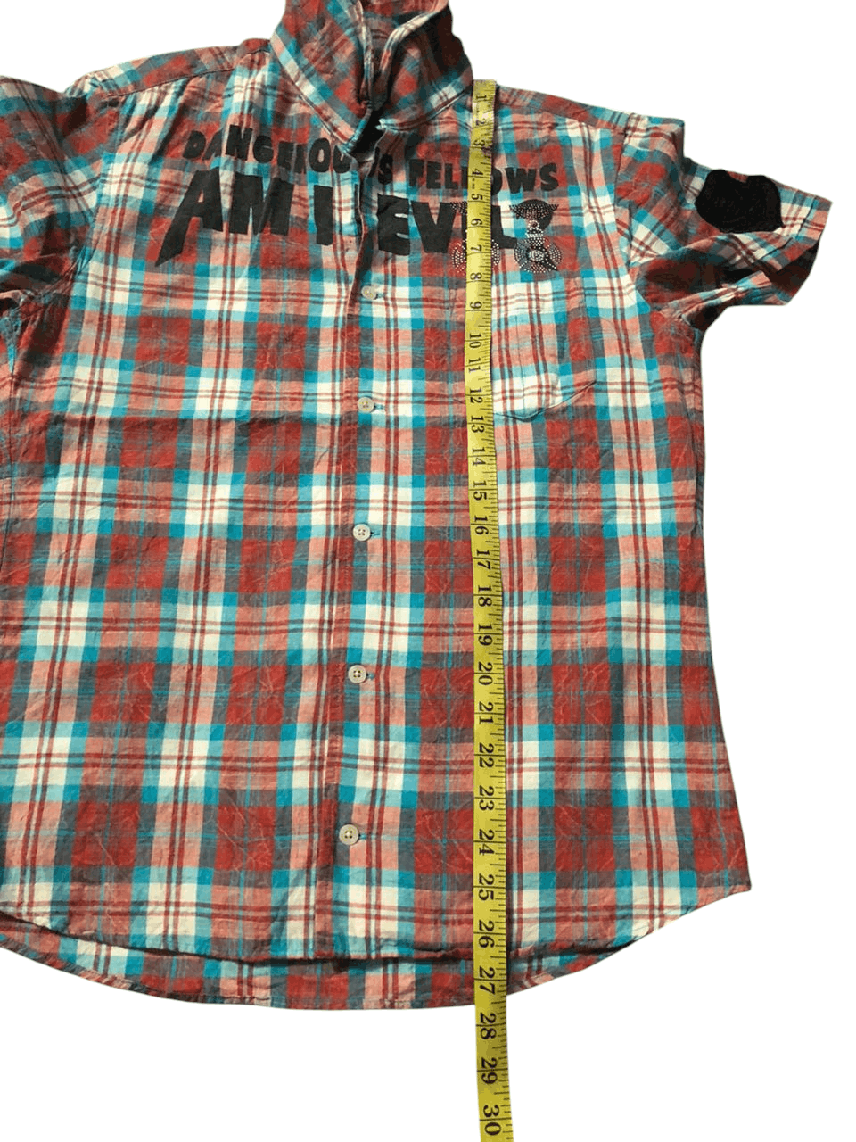 PPFM Y2K PPFM Dangerous Fellows Am I Evil? Plaid Shirt Size US M / EU 48-50 / 2 - 9 Thumbnail