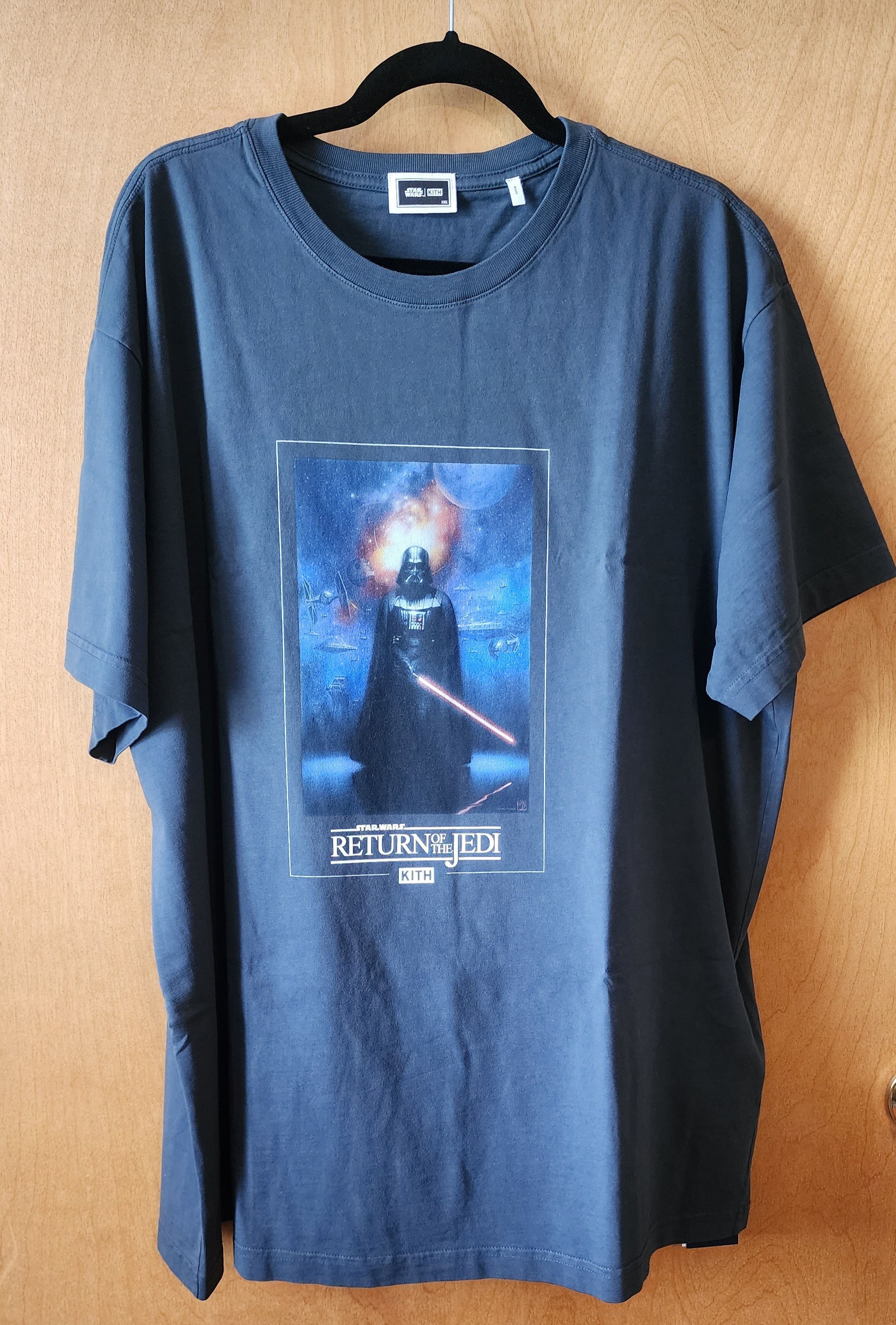 image of Kith x Star Wars Sith Lord Vintage T-Shirt in Black, Men's (Size 2XL)