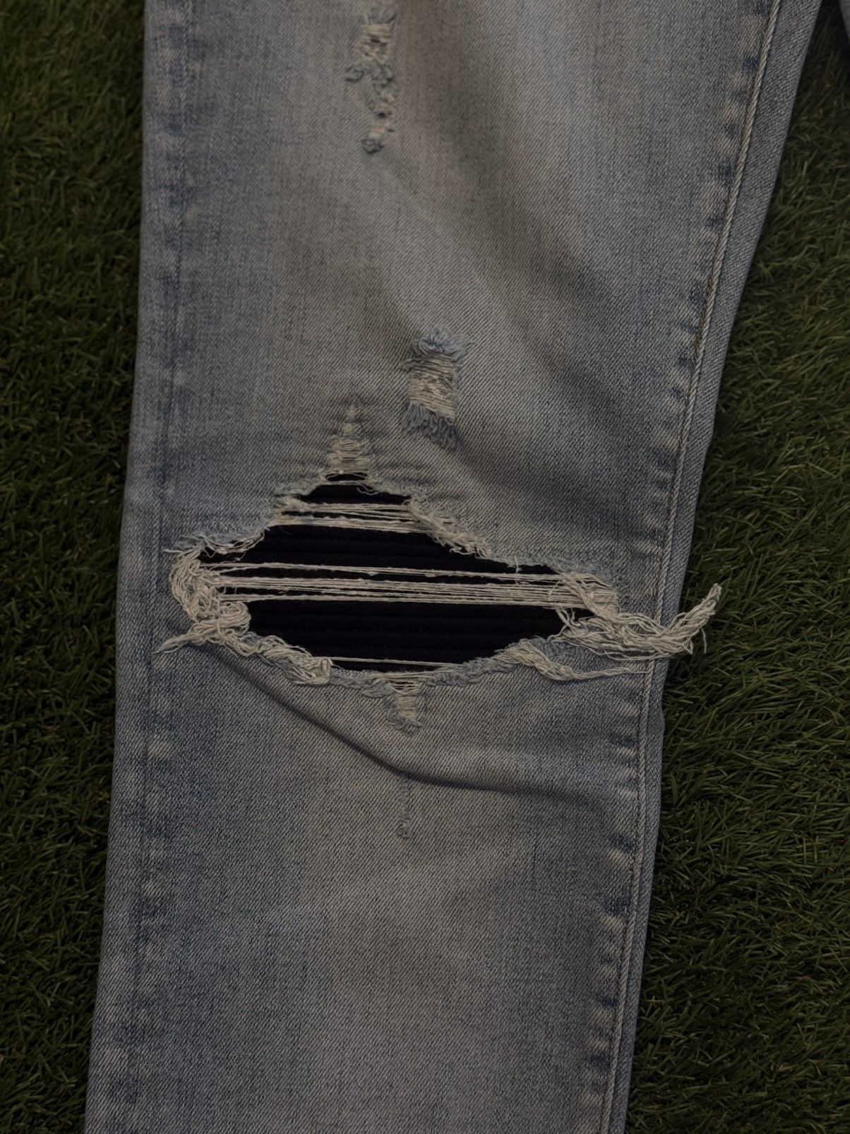 Amiri Amiri MX1 Jeans Size 33 Clean Blue Black Patch 🧼 Size US 33 - 3 Thumbnail