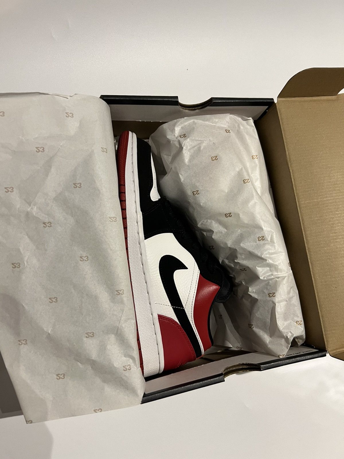 Nike Air Jordan 1 Low “Gym Red” Black Toe Low Sneakers Size US 8 / EU 41 - 16 Thumbnail