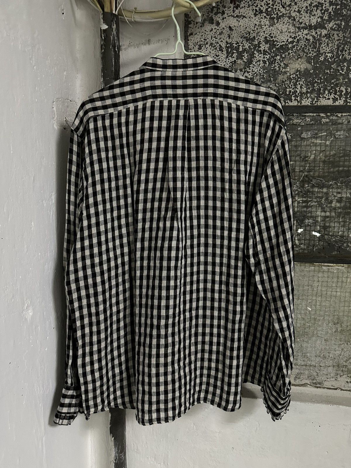 Kapital Kapital Twill Gingham Ruffled Prague Shirt linen Size US L / EU 52-54 / 3 - 2 Thumbnail