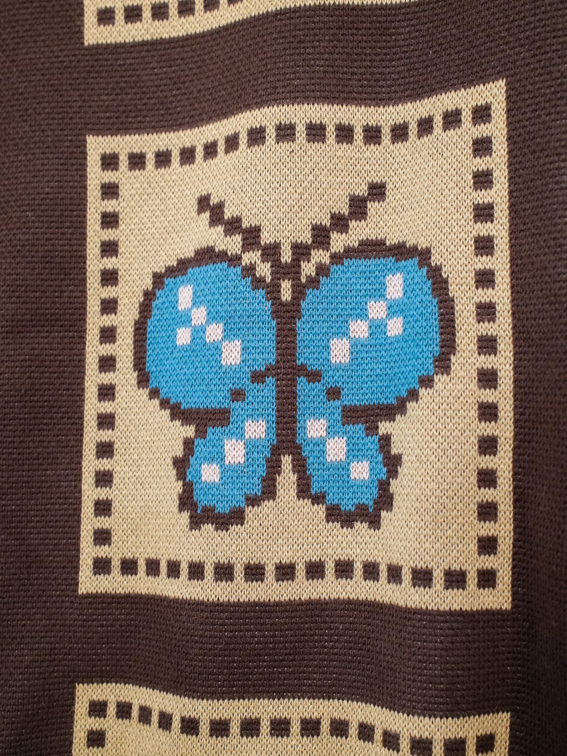 Awake NY Butterfly Knit Sweater Vest Sz M Size US M / EU 48-50 / 2 - 4 Thumbnail