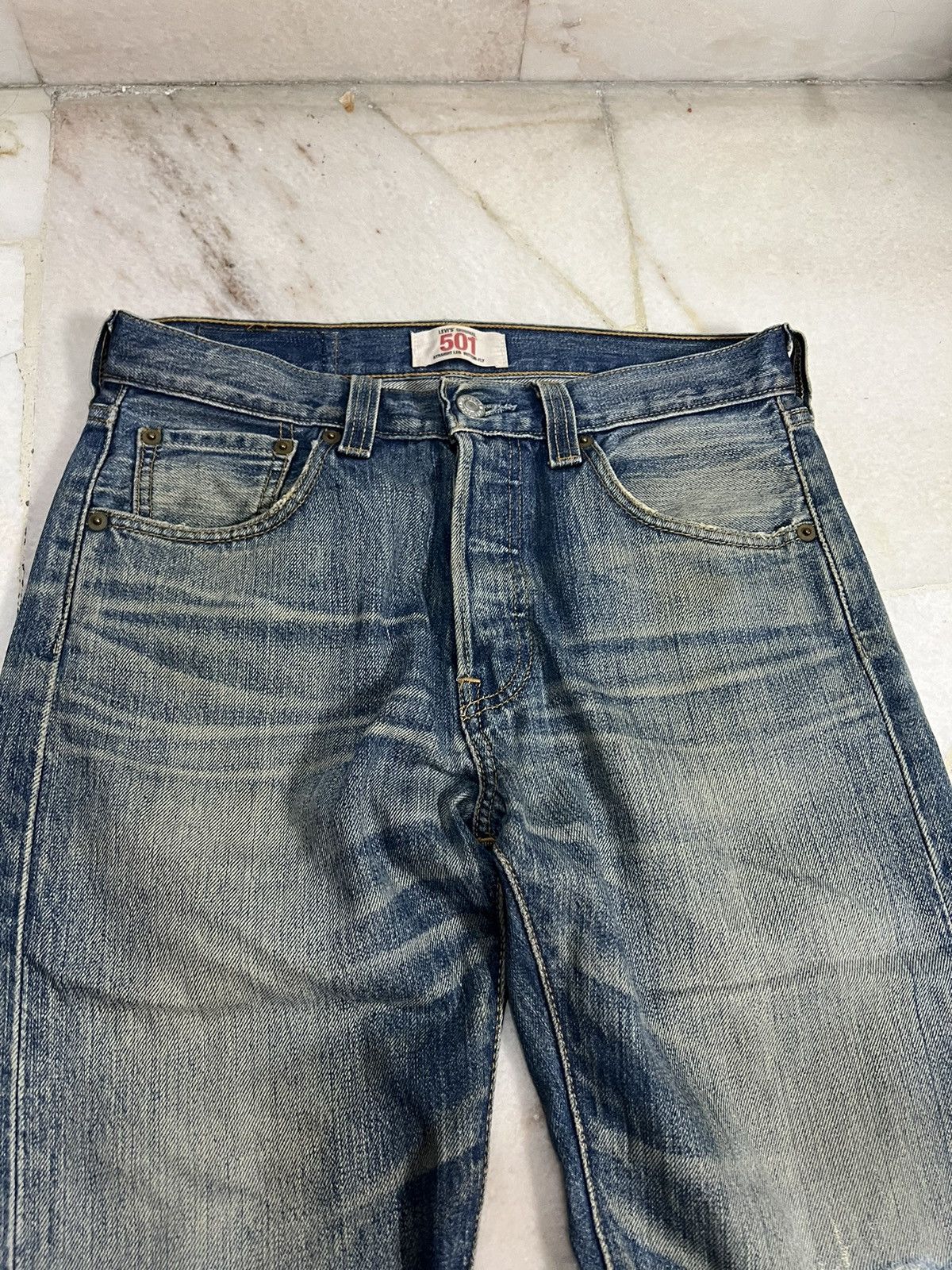 Levi's Vintage Levis 501 Distressed Jeans Size US 29 - 4 Thumbnail